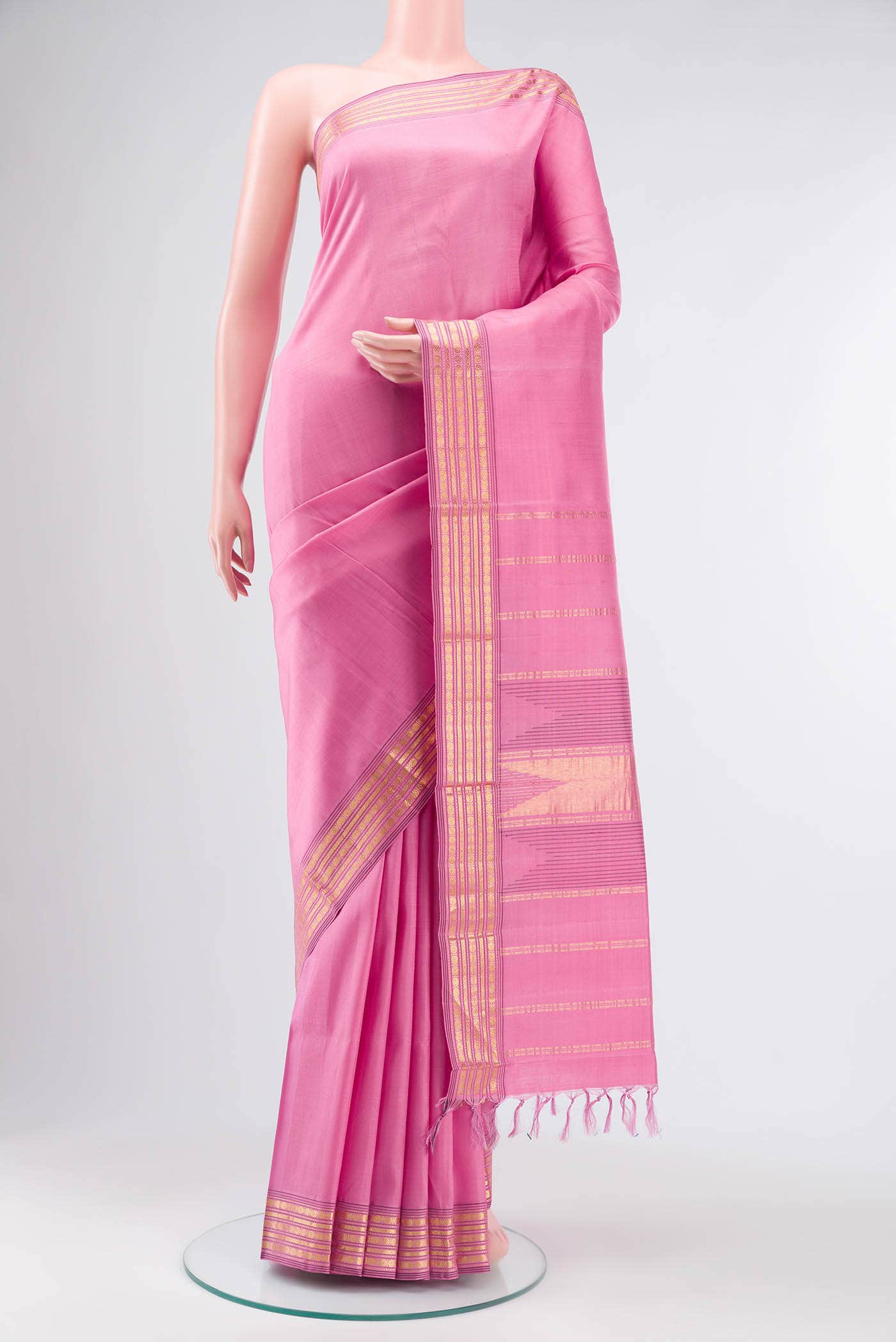 Pink Pochampally Silk Saree