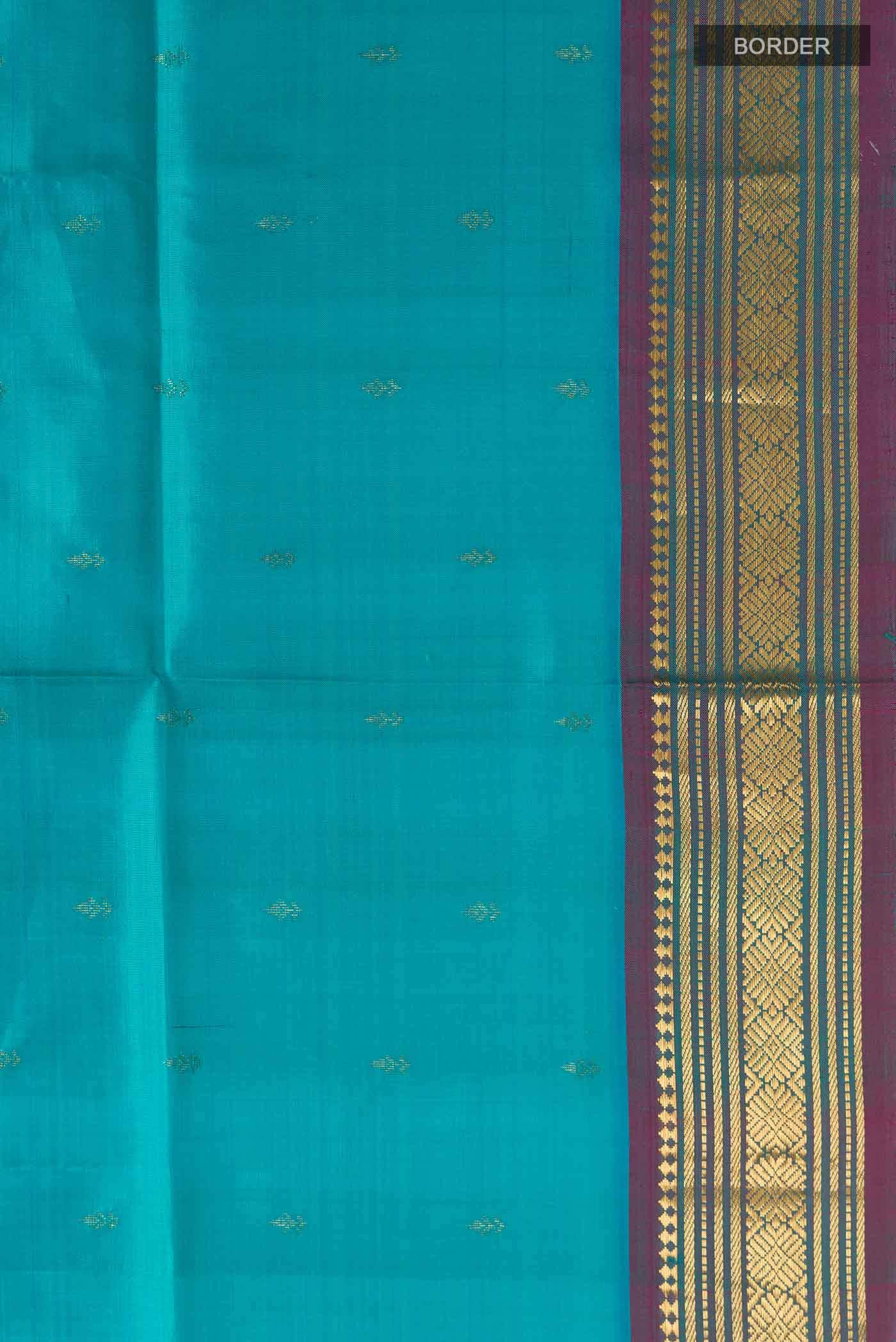 Blue Kanchipuram Silk Saree