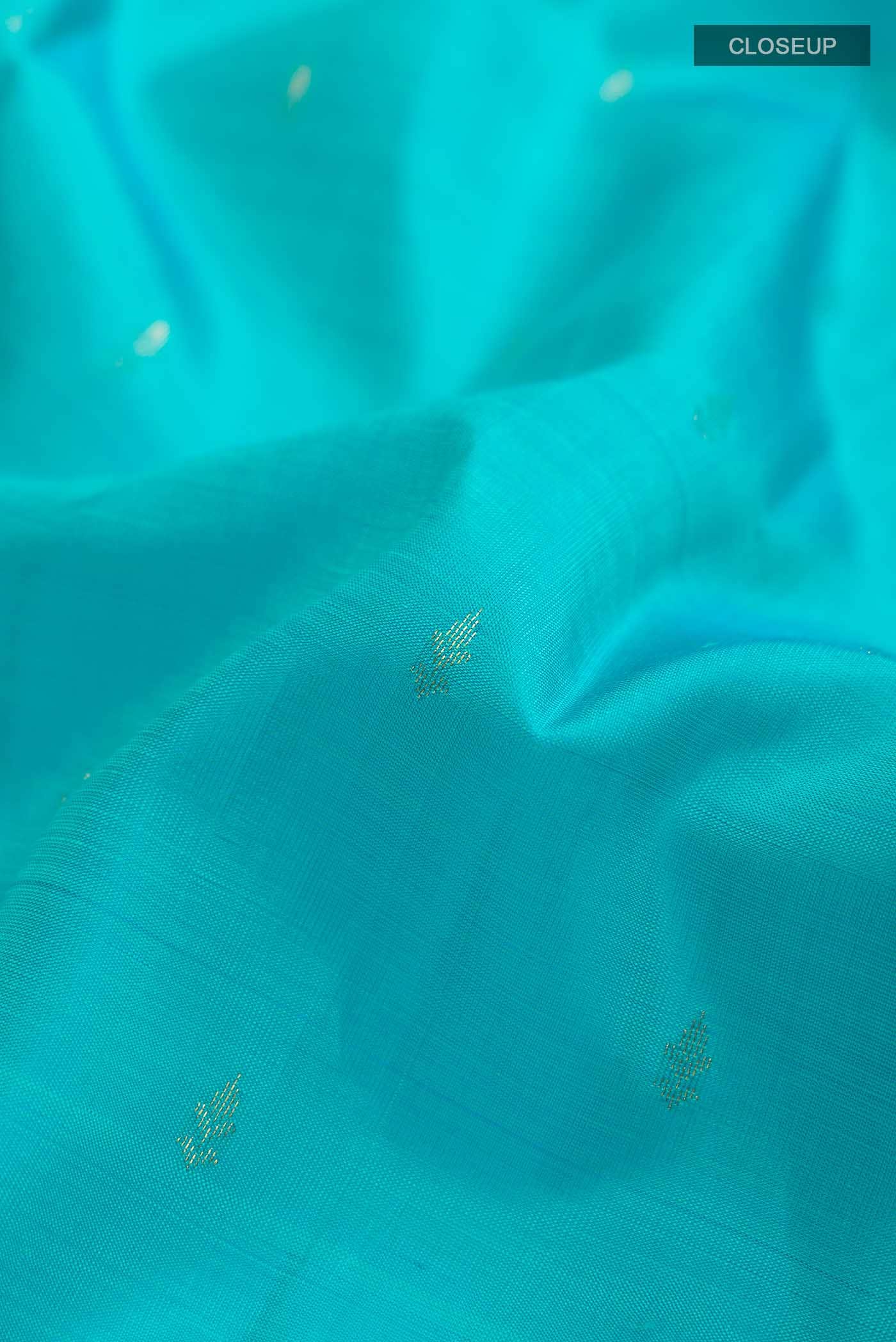 Blue Kanchipuram Silk Saree