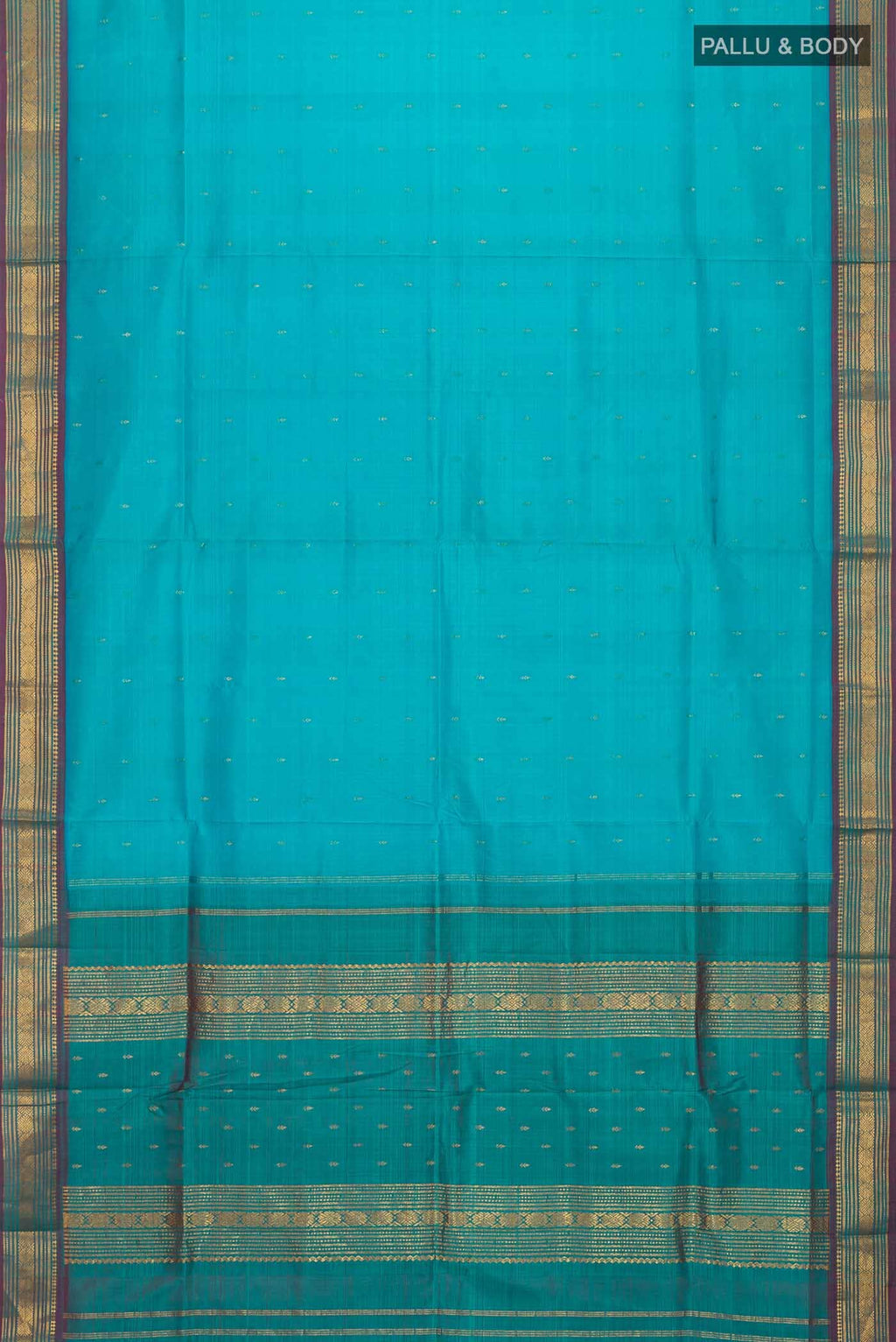 Blue Kanchipuram Silk Saree