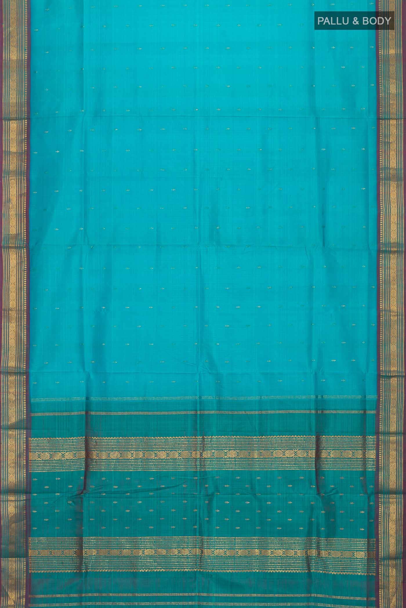 Blue Kanchipuram Silk Saree