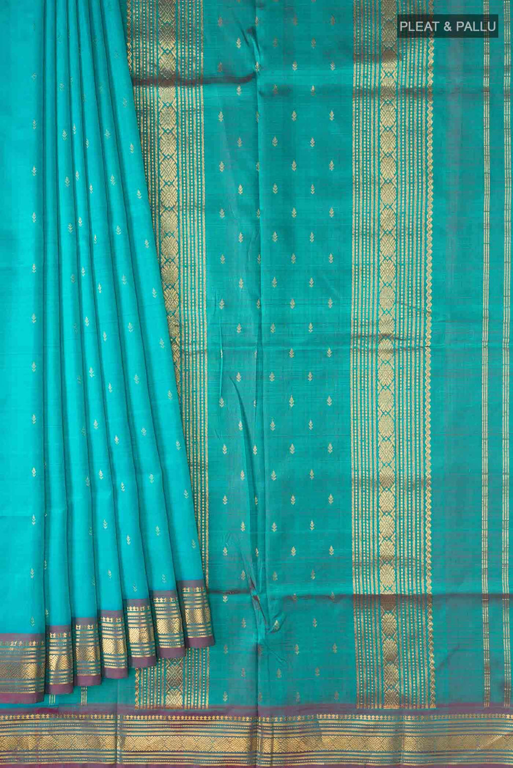 Blue Kanchipuram Silk Saree