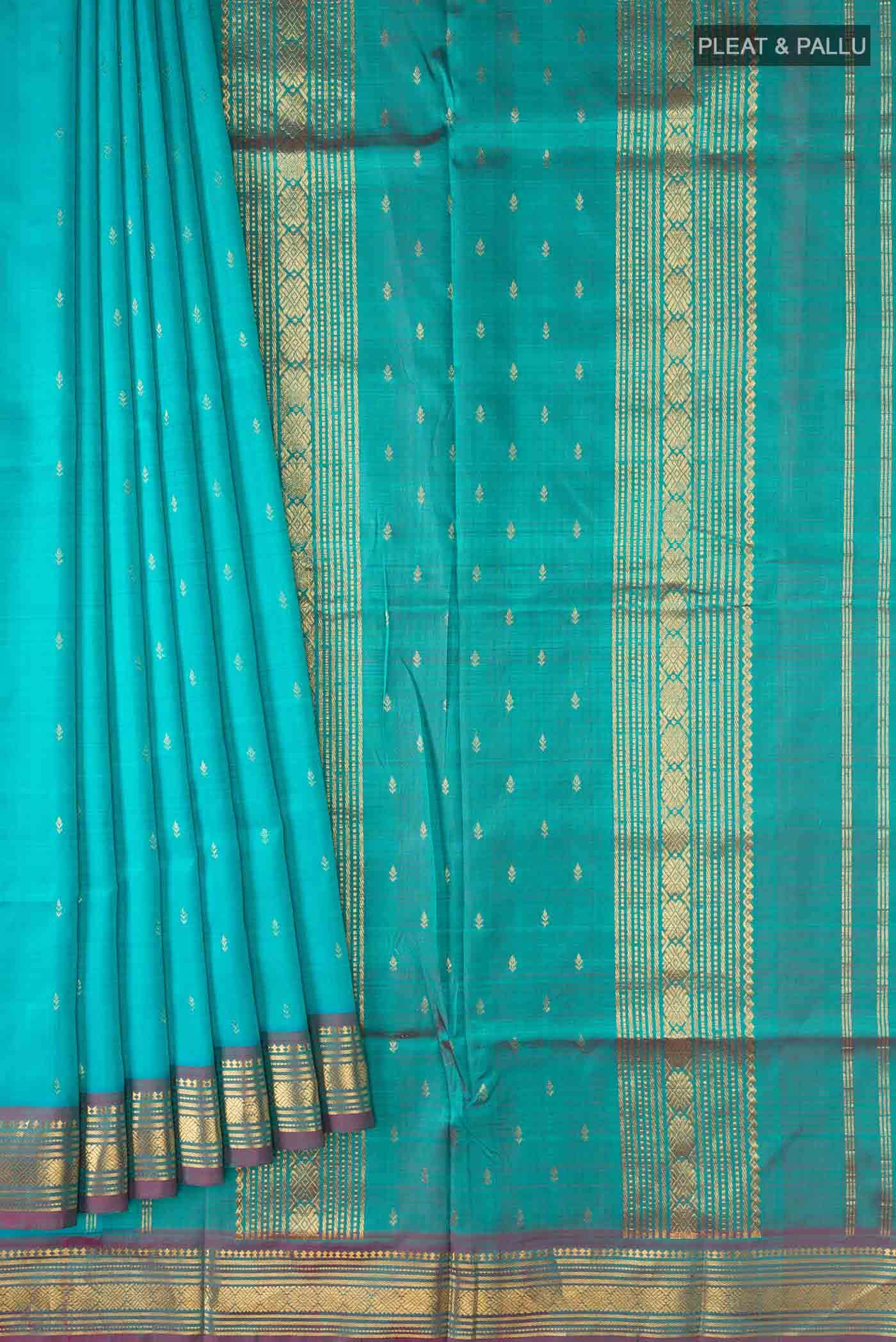 Blue Kanchipuram Silk Saree