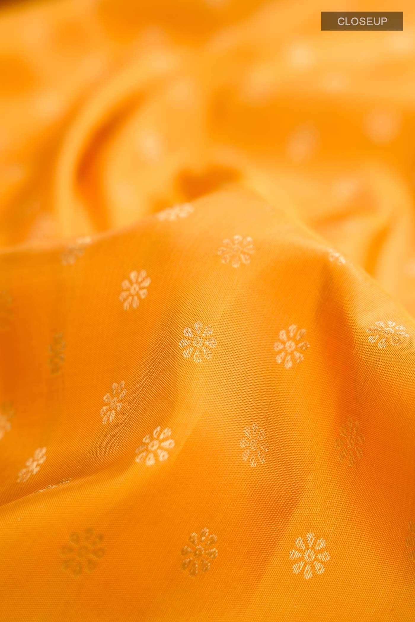 Yellow Kanchipuram Silk Saree