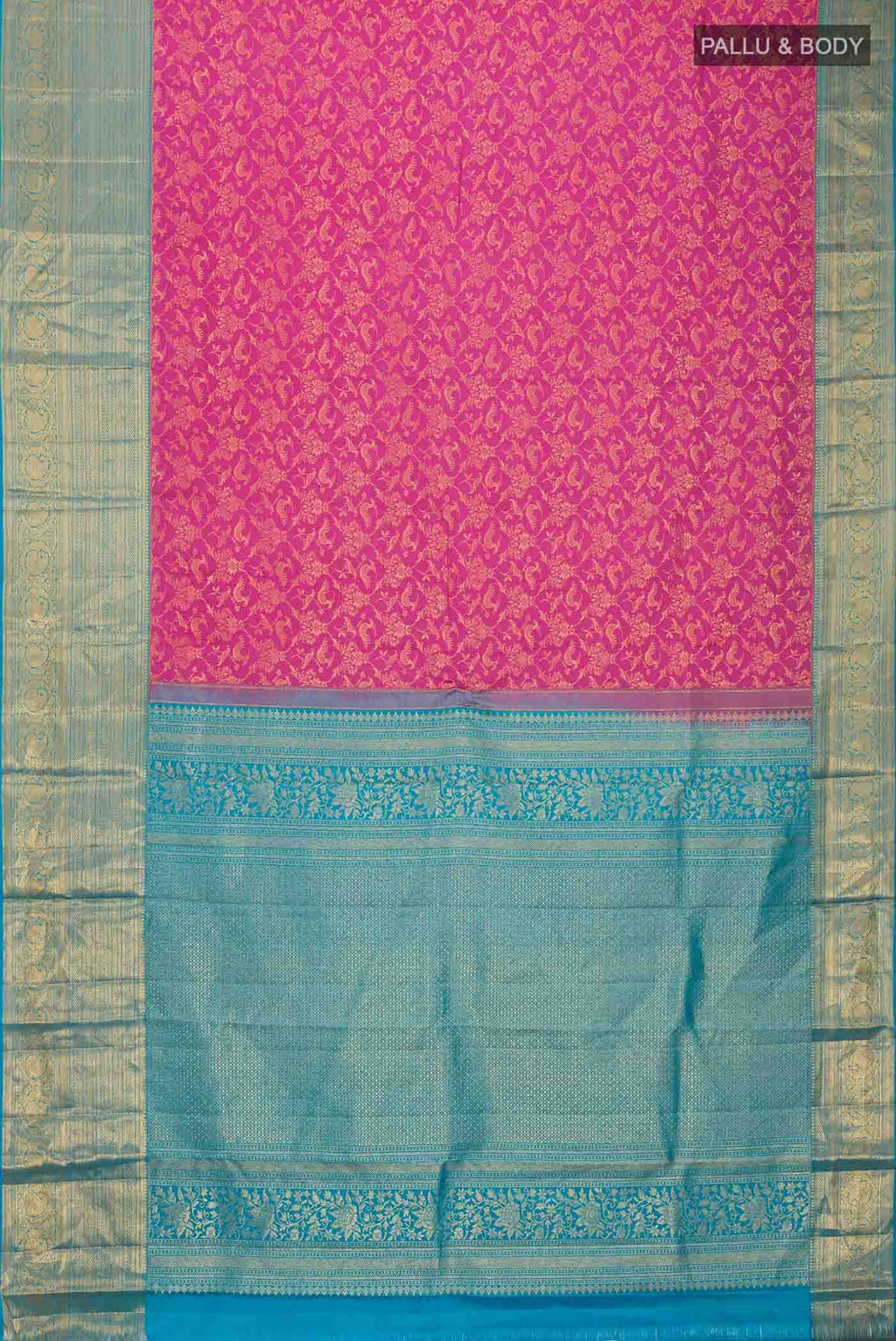 Pink Kanchipuram Silk Saree