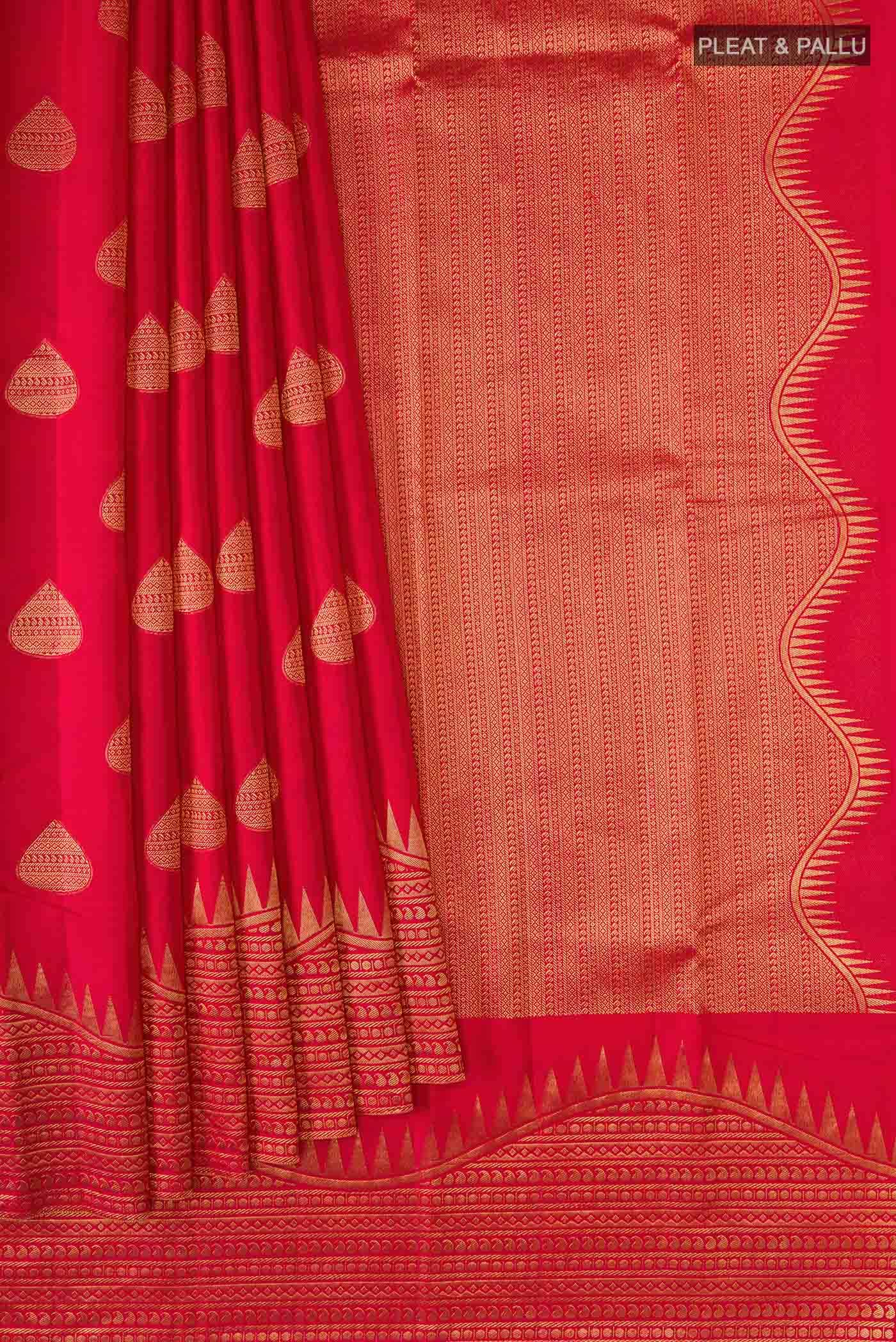 Red Kanchipuram Silk Saree