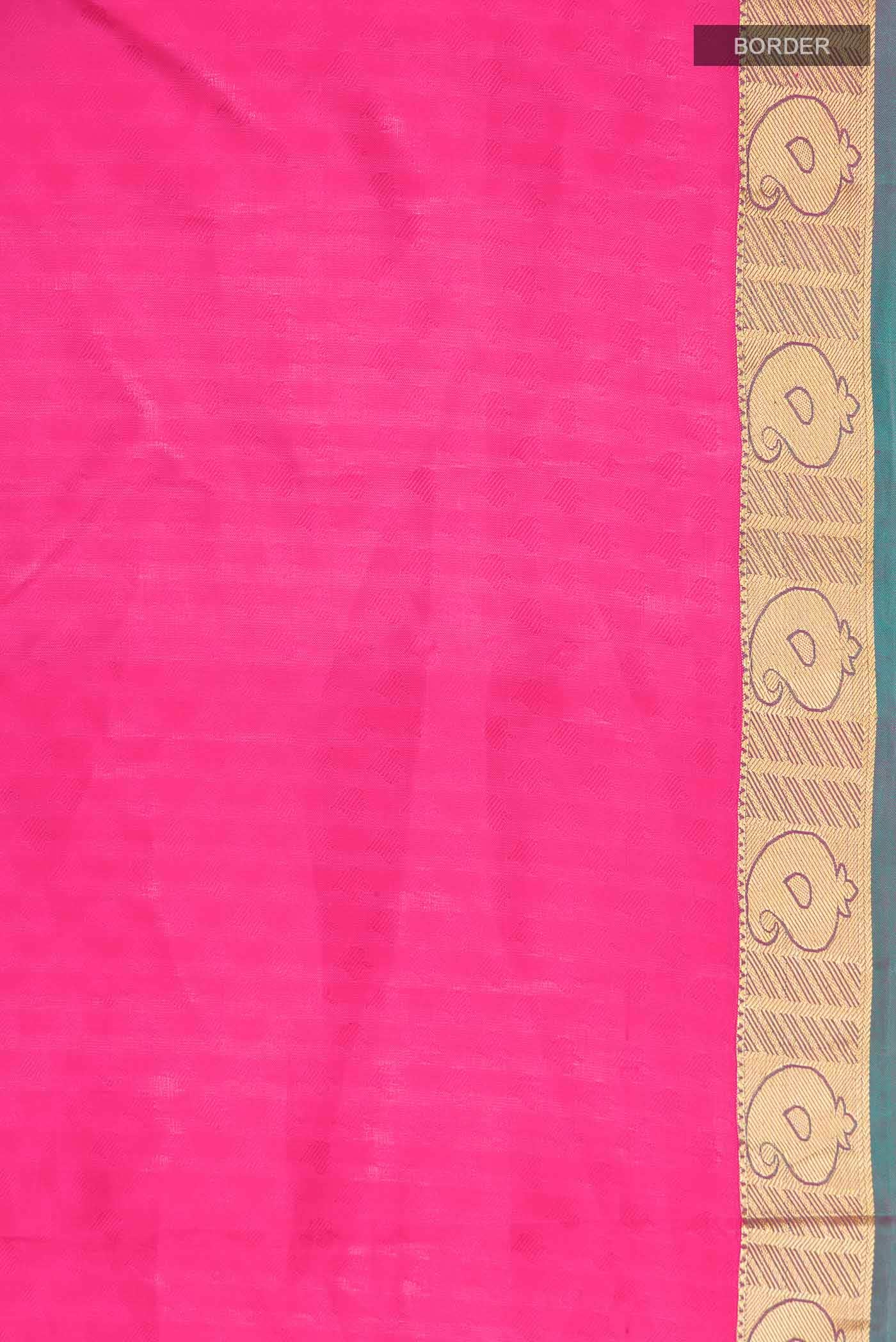 Pink Kanchipuram Silk Saree