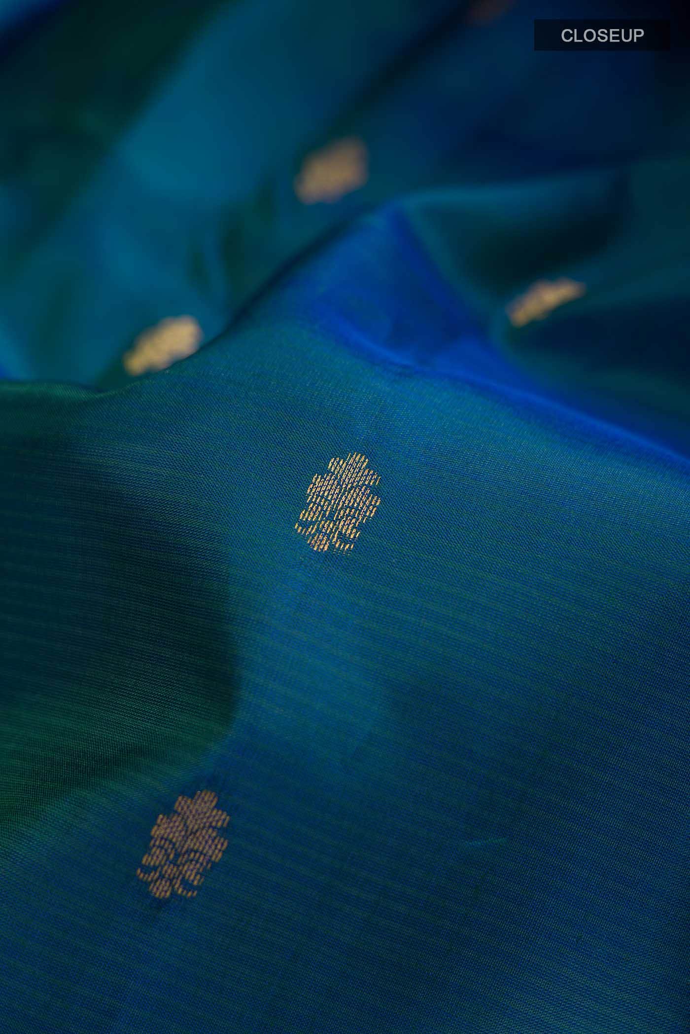 Blue Kanchipuram Silk Saree