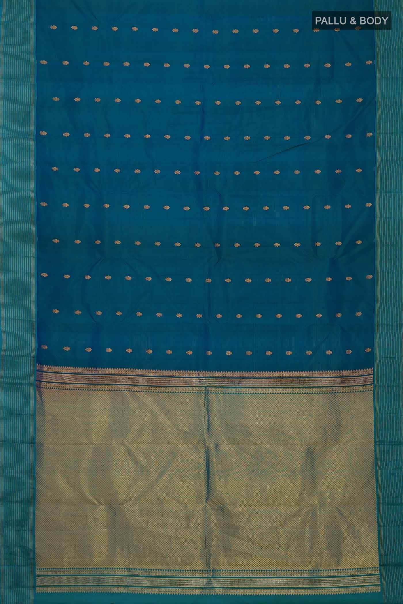Blue Kanchipuram Silk Saree
