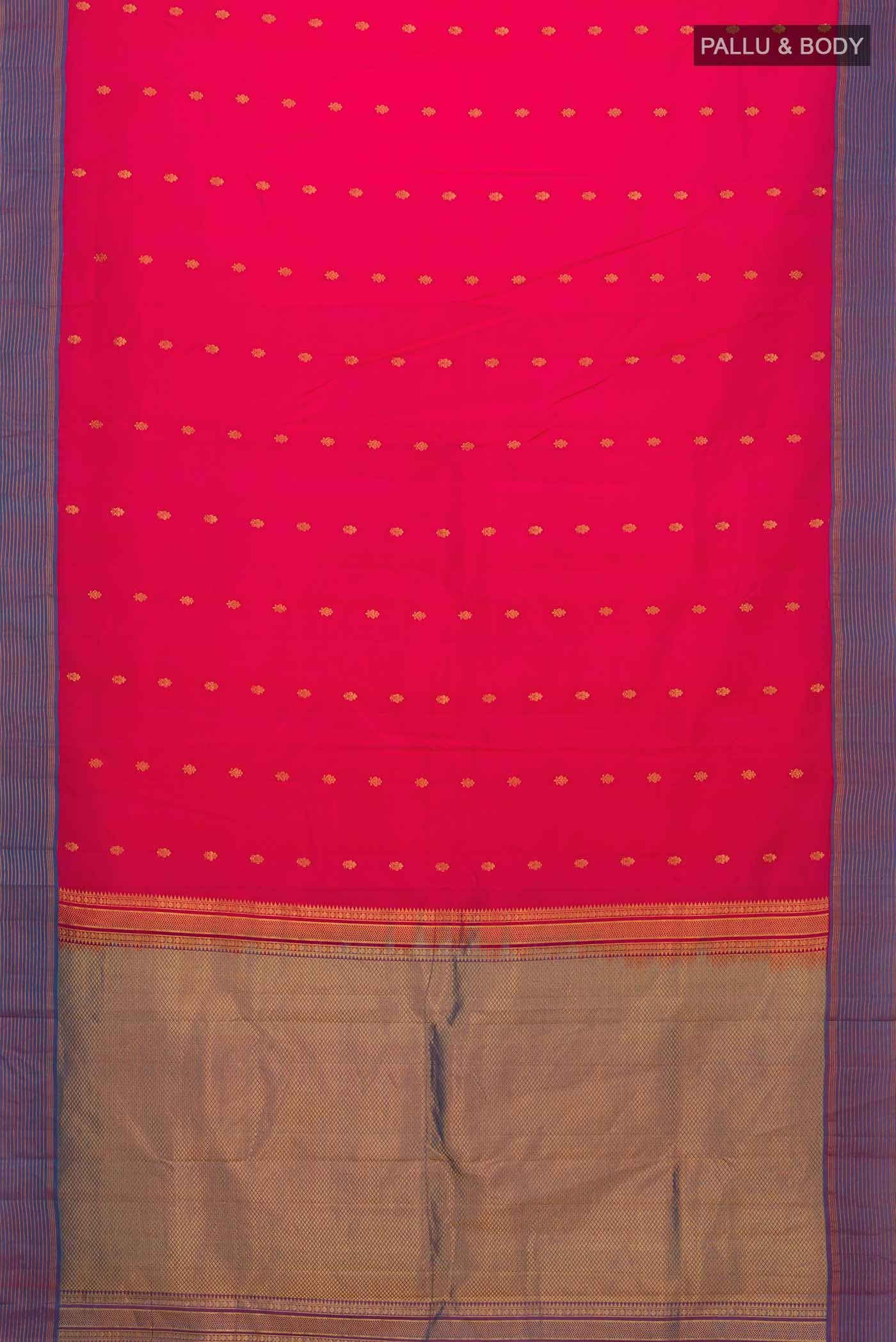 Pink Kanchipuram Silk Saree