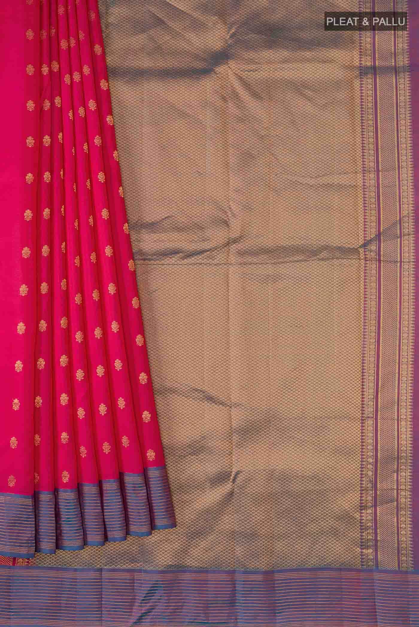 Pink Kanchipuram Silk Saree