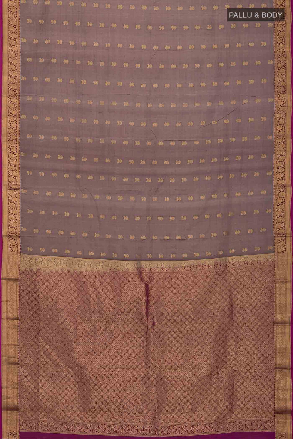 Brown Kanchipuram Silk Saree