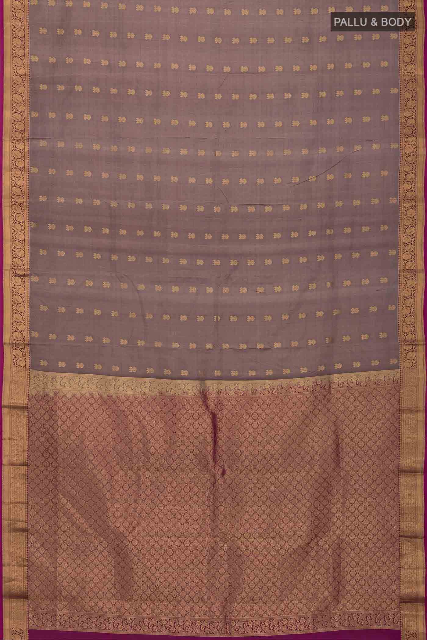 Brown Kanchipuram Silk Saree