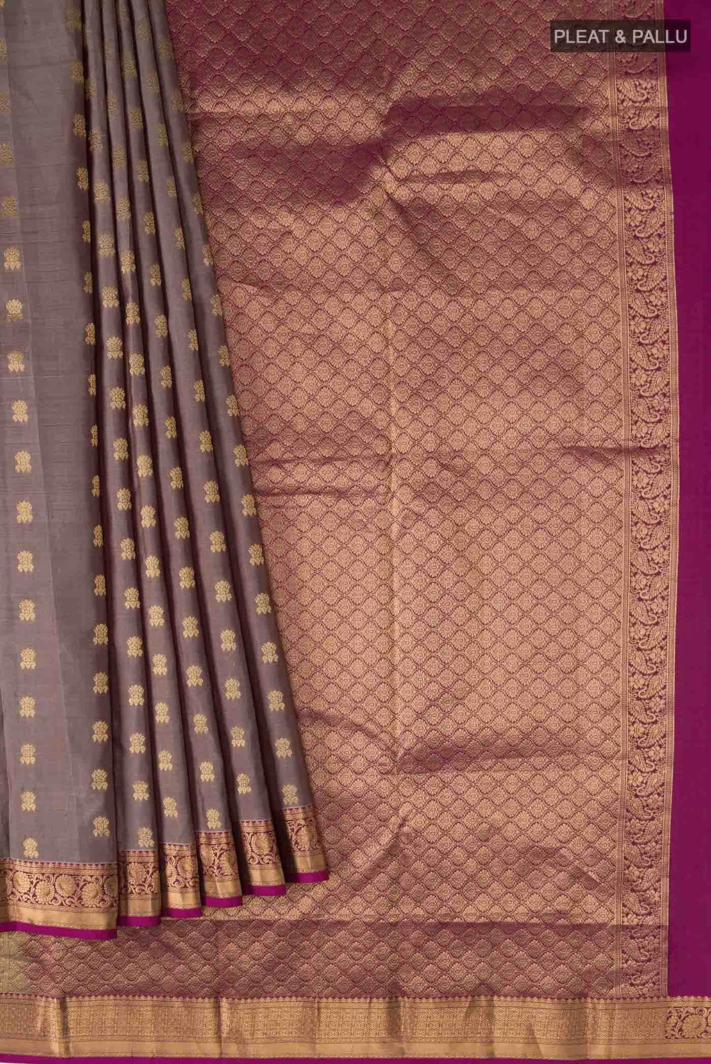 Brown Kanchipuram Silk Saree