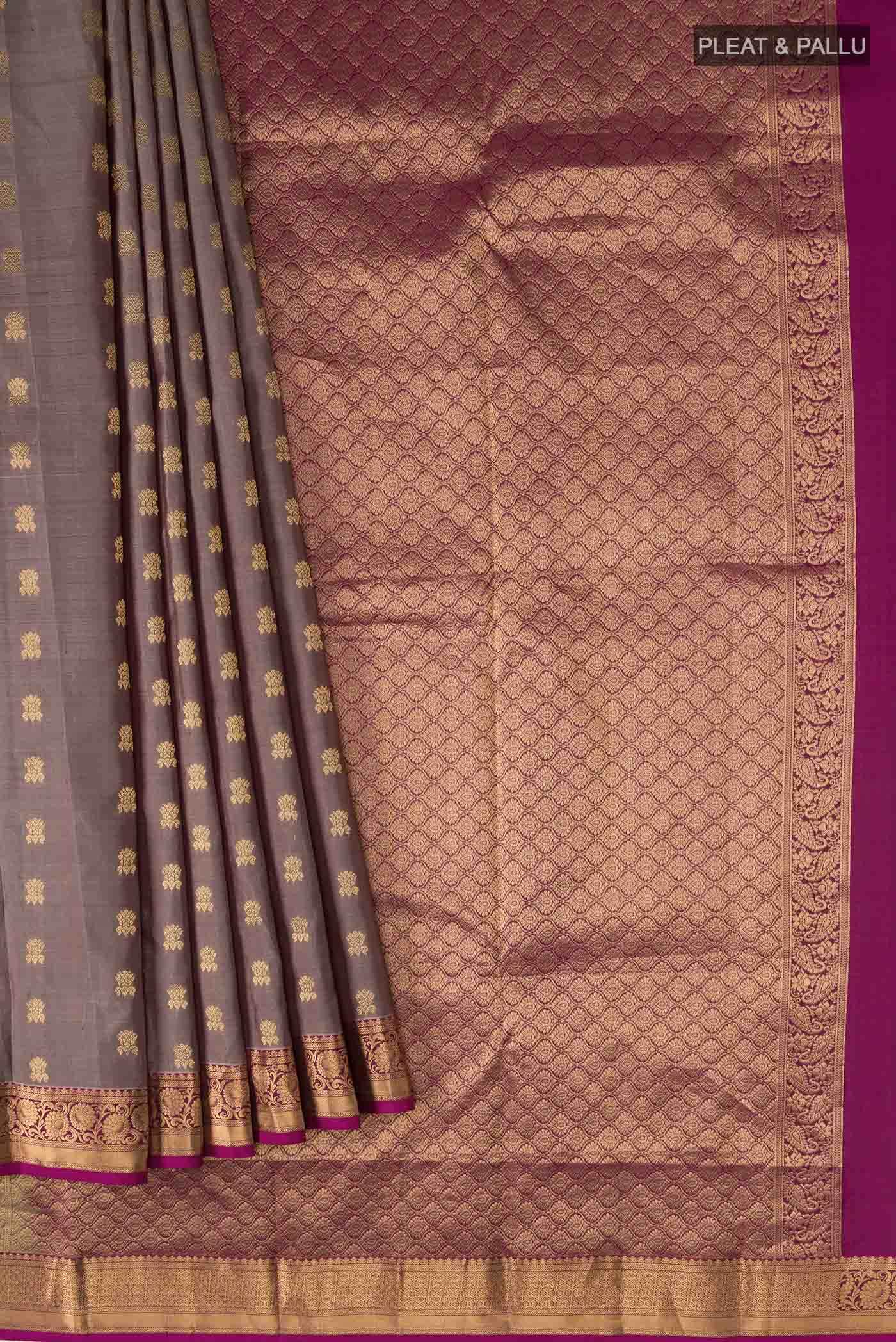 Brown Kanchipuram Silk Saree