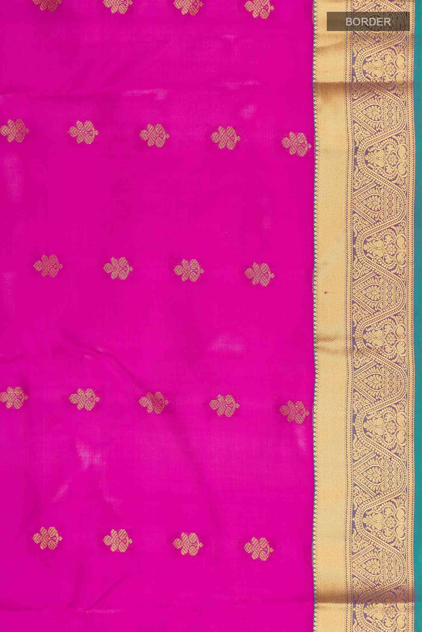 Pink Kanchipuram Silk Saree