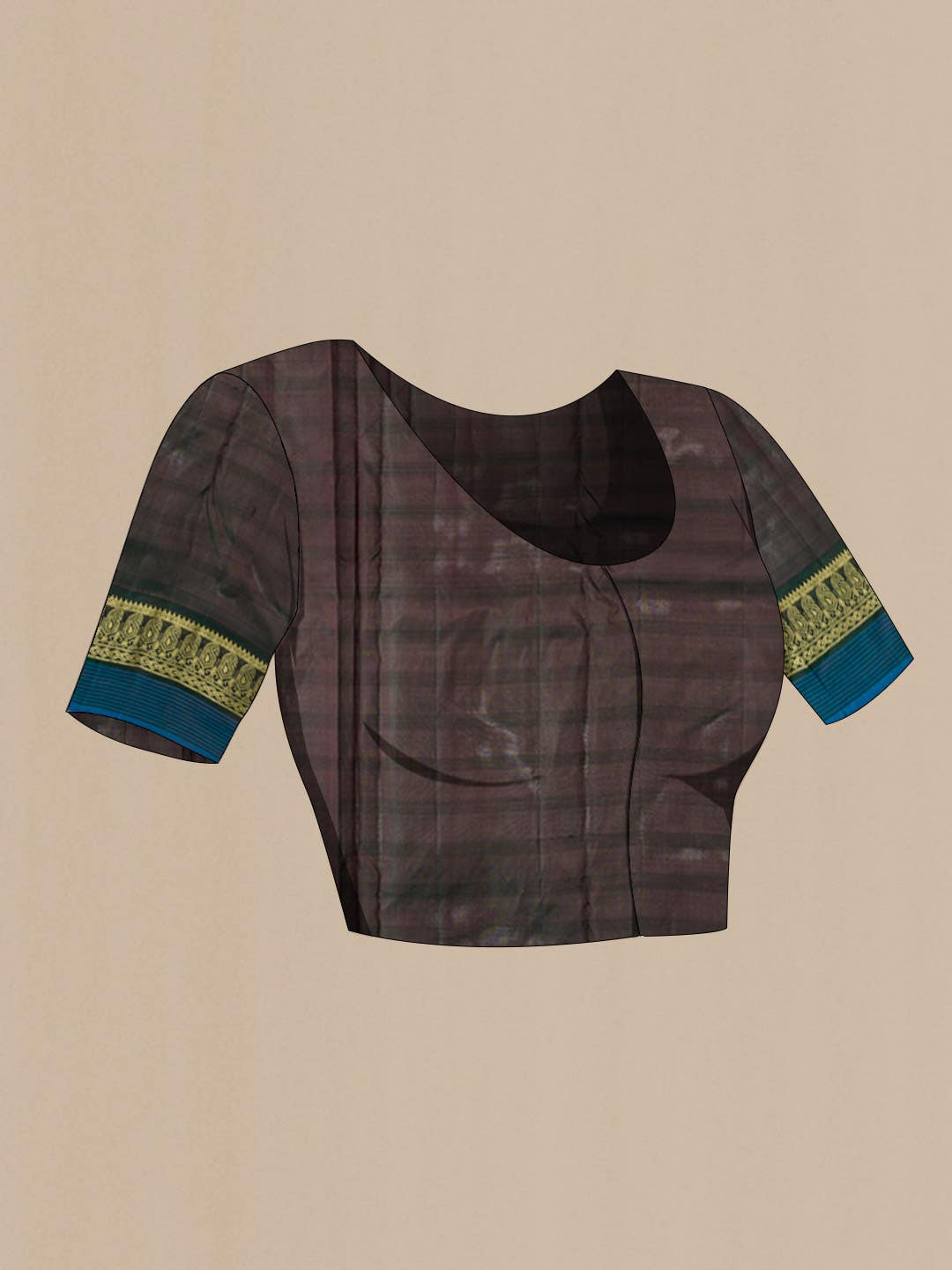 Brown Kanchipuram Silk Saree