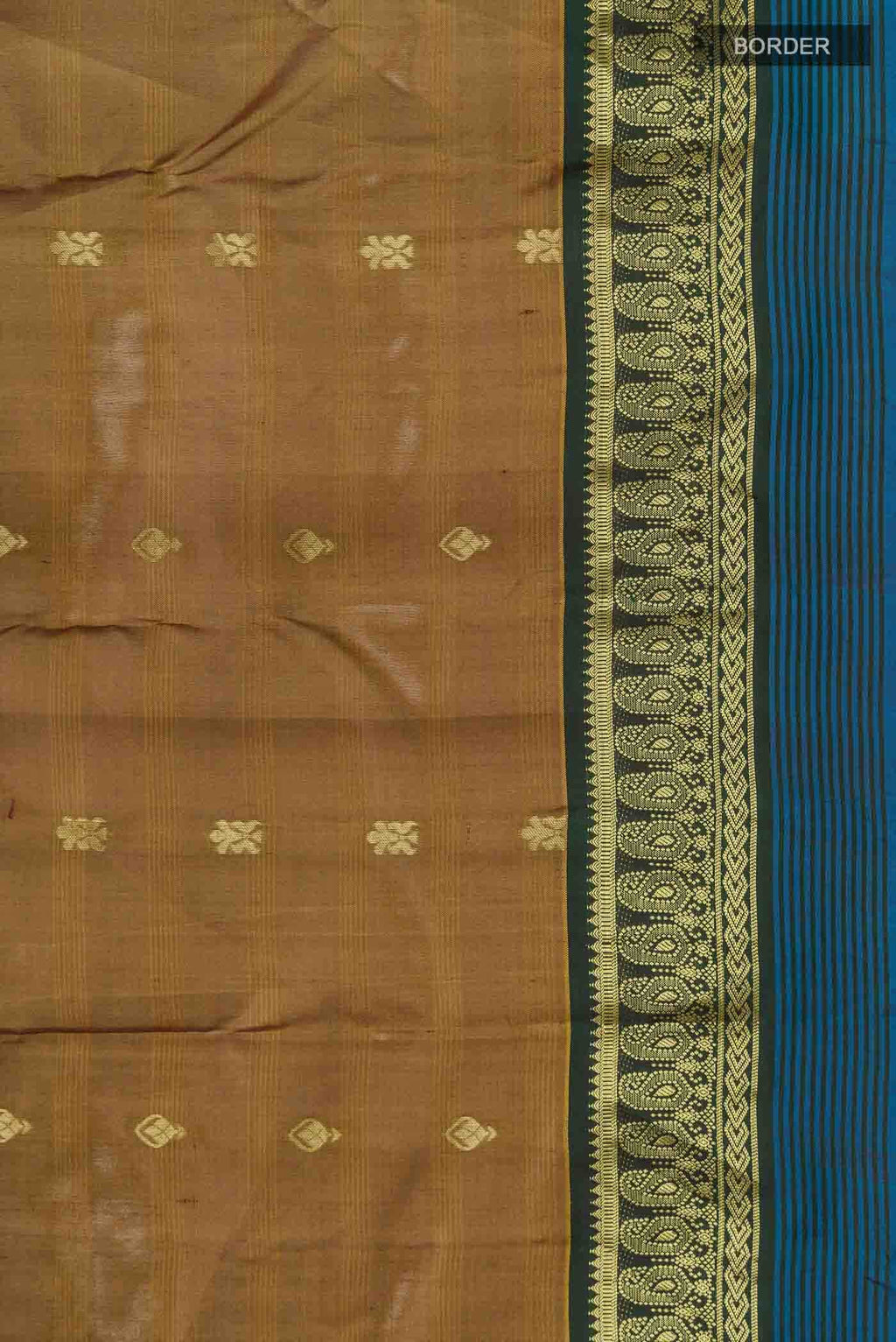 Brown Kanchipuram Silk Saree