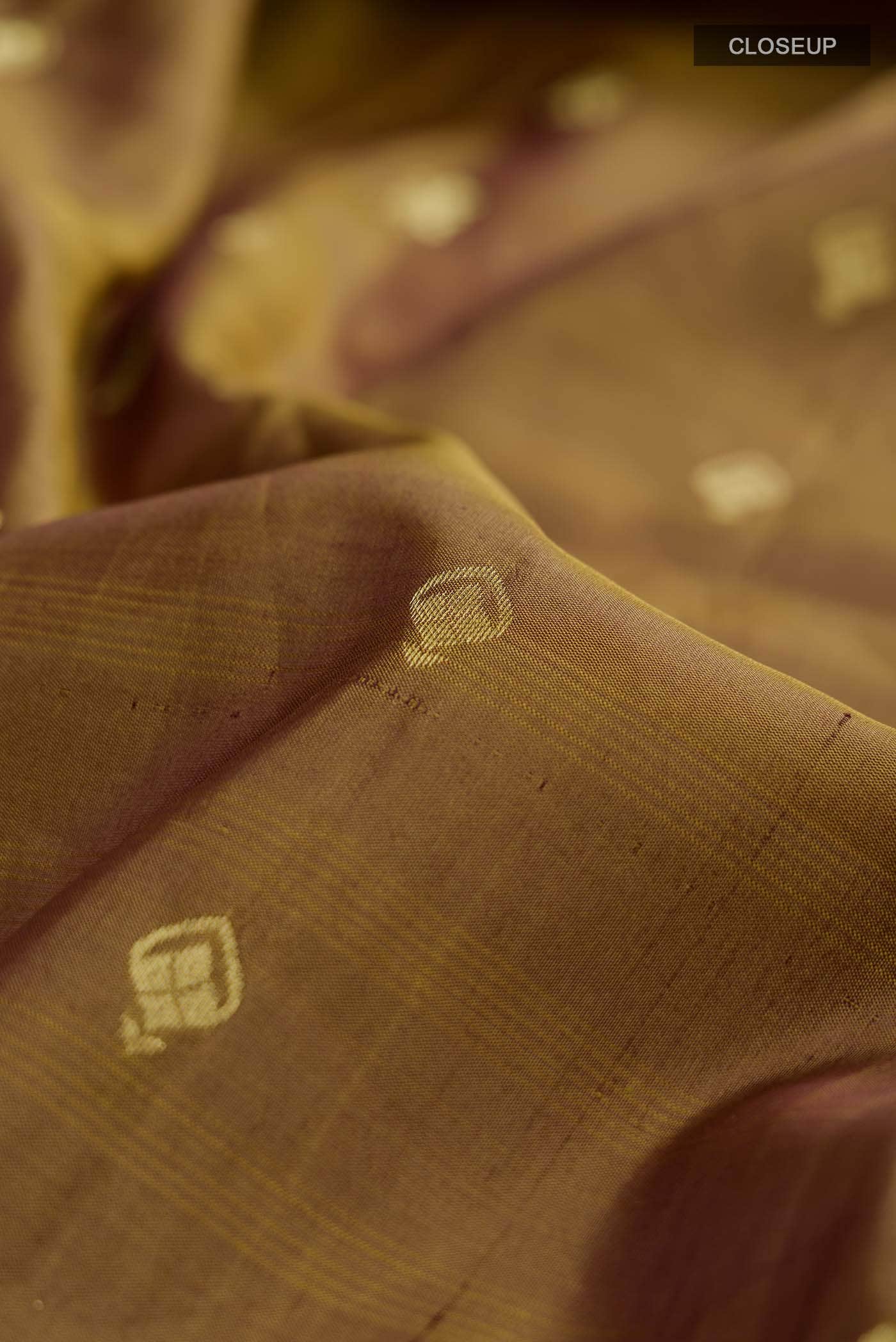 Brown Kanchipuram Silk Saree