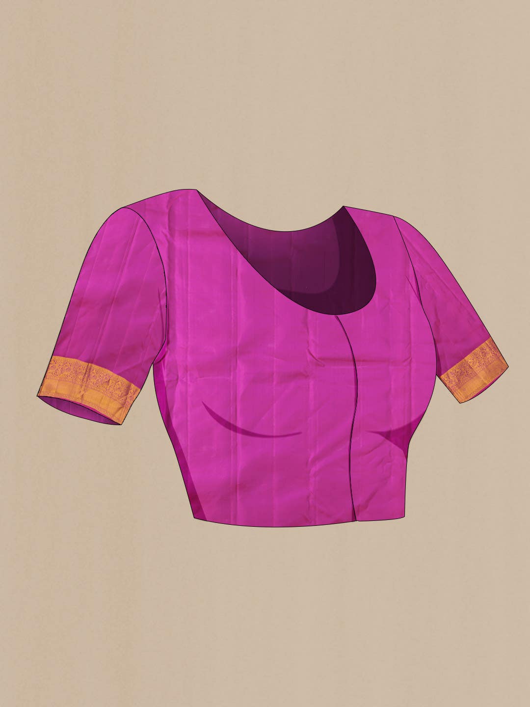 Purple with Violet Dual Tone Kanchipuram Silk Saree