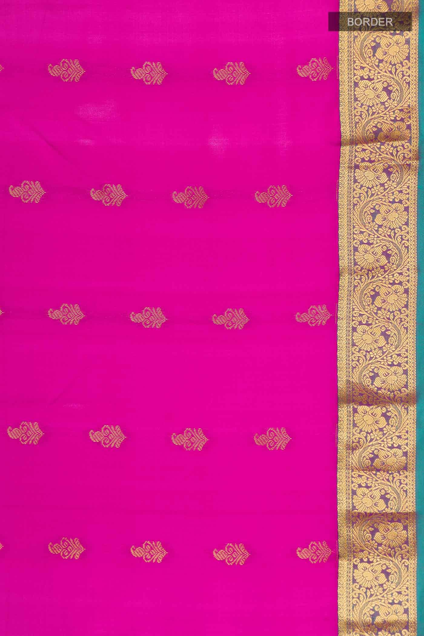 Pink Kanchipuram Silk Saree