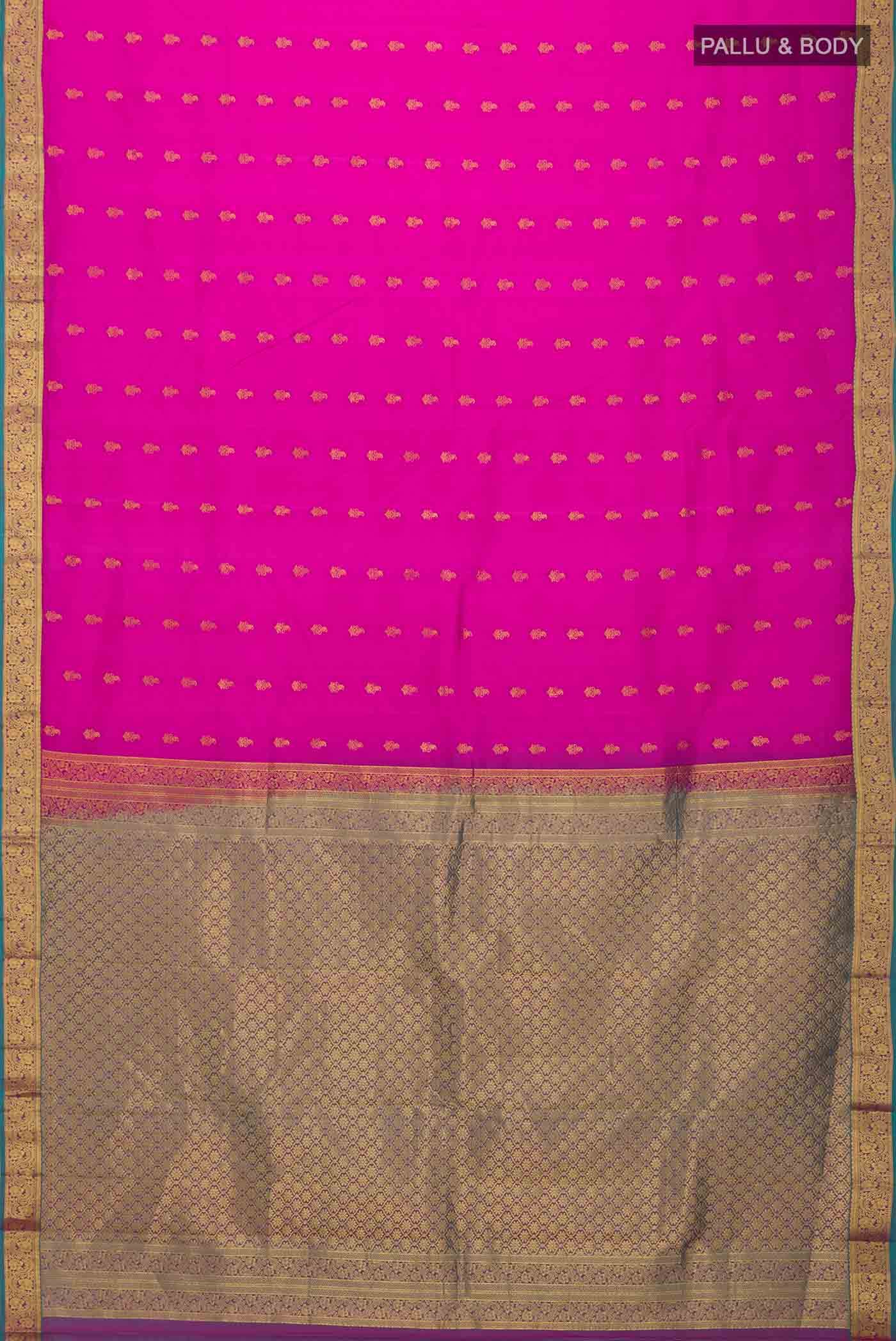 Pink Kanchipuram Silk Saree