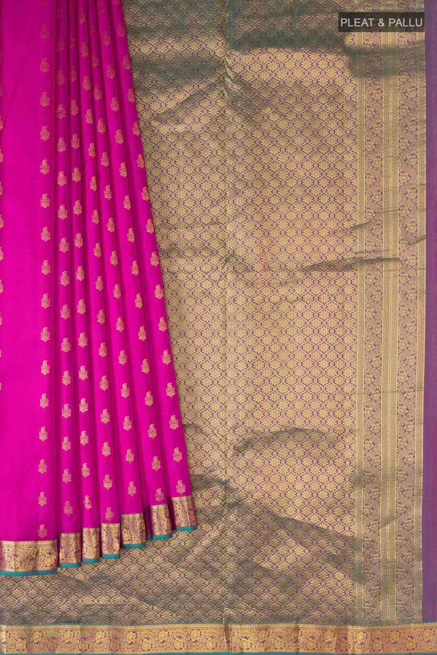 Pink Kanchipuram Silk Saree