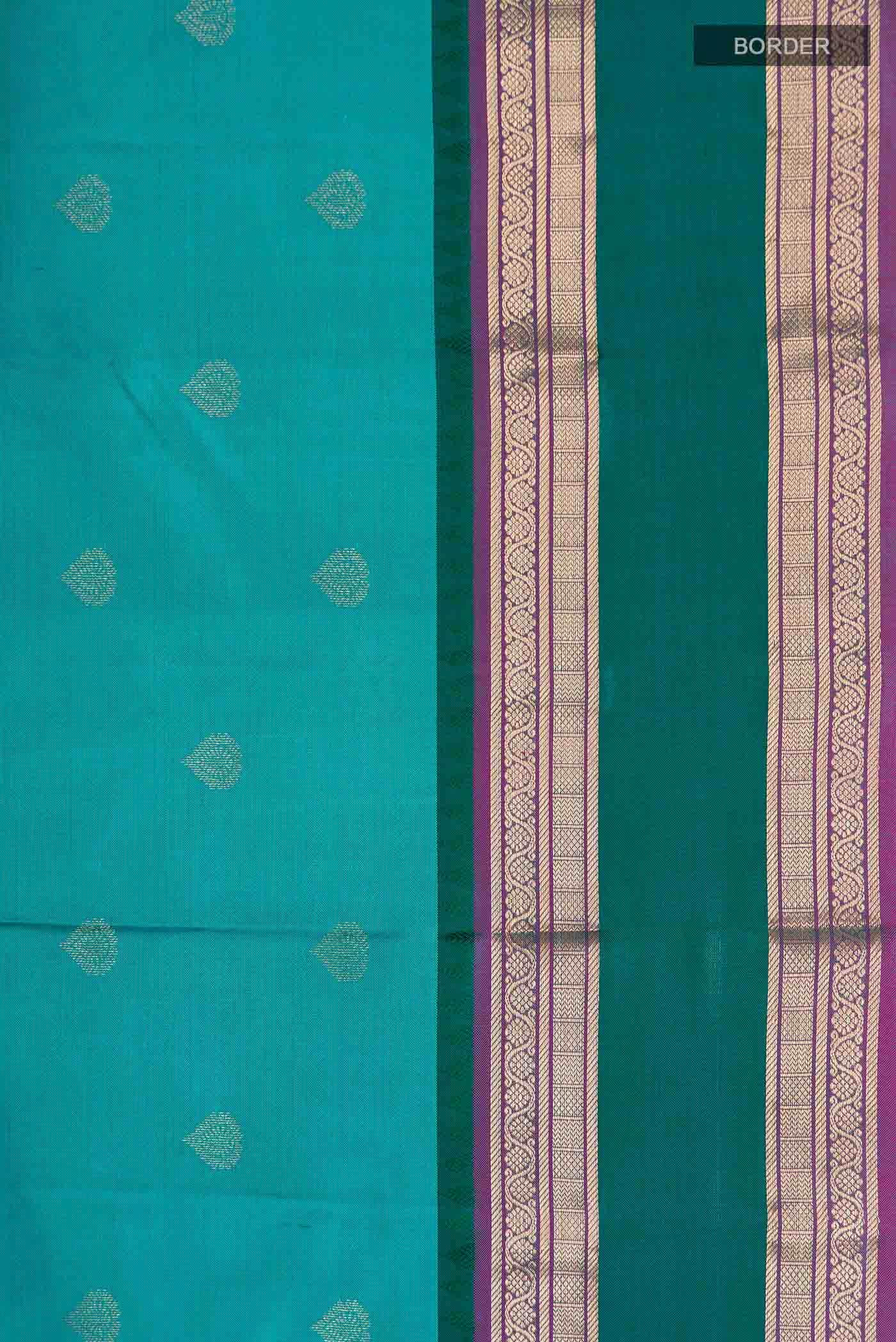 Blue Kanchipuram Silk Saree