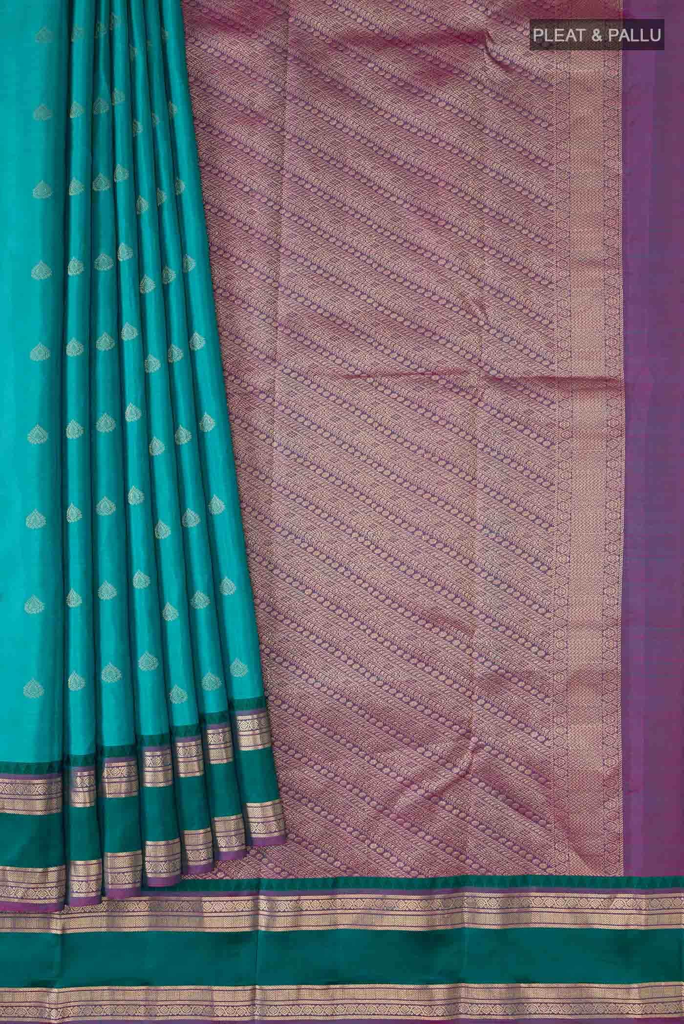Blue Kanchipuram Silk Saree