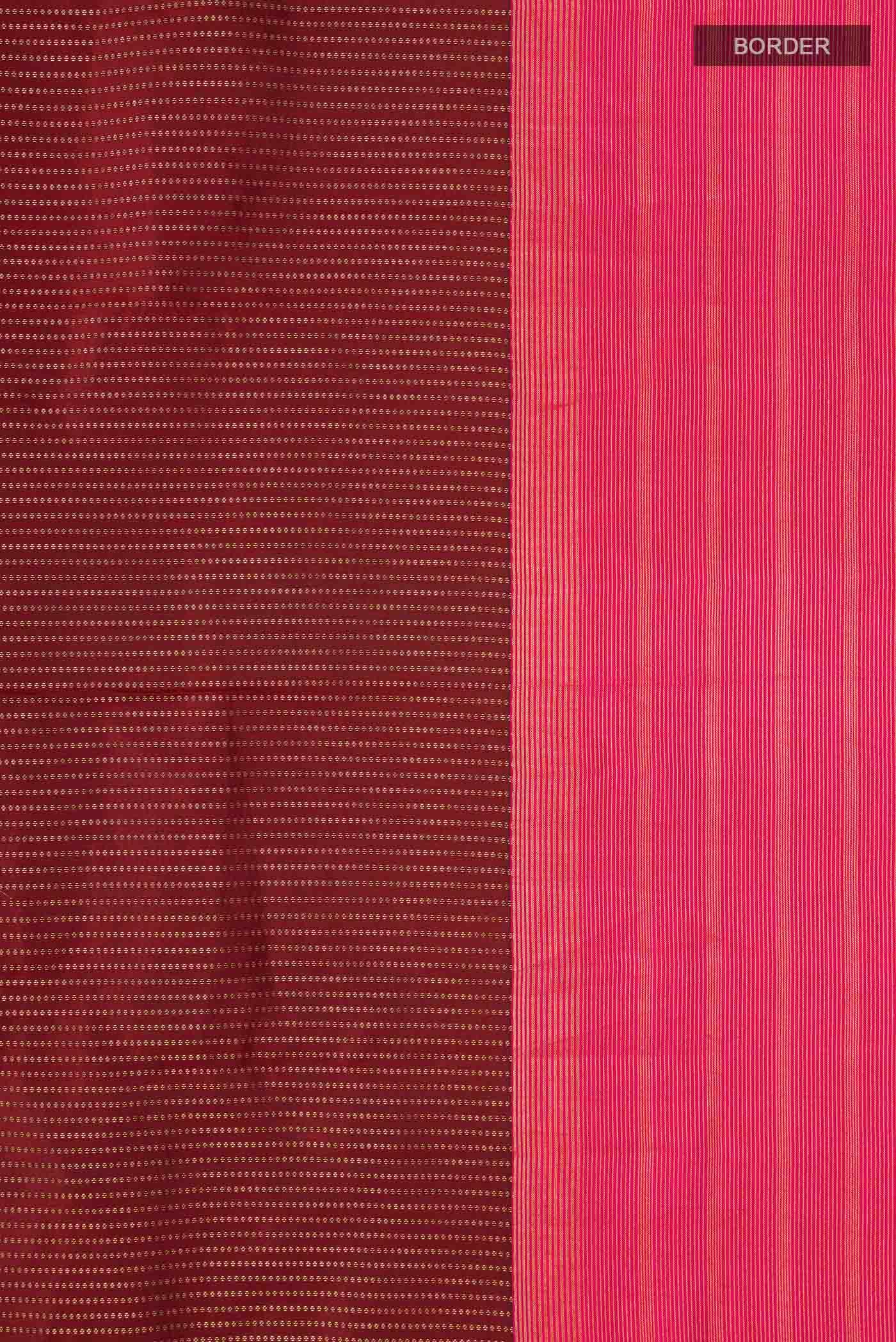 Maroon Kanchipuram Silk Saree