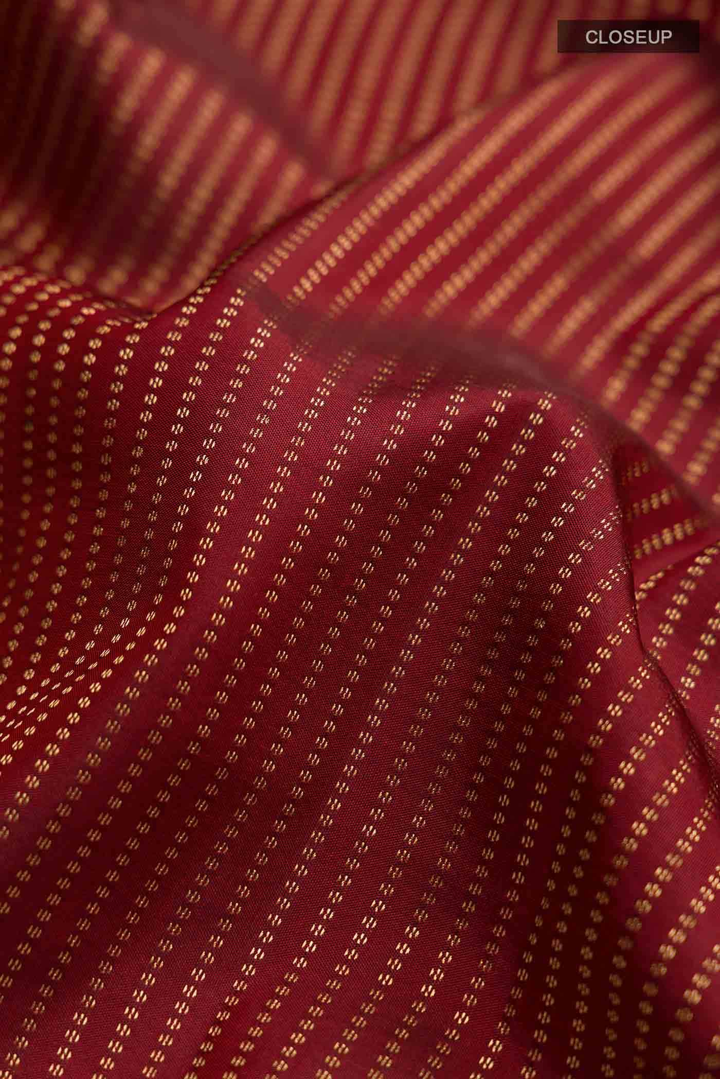 Maroon Kanchipuram Silk Saree