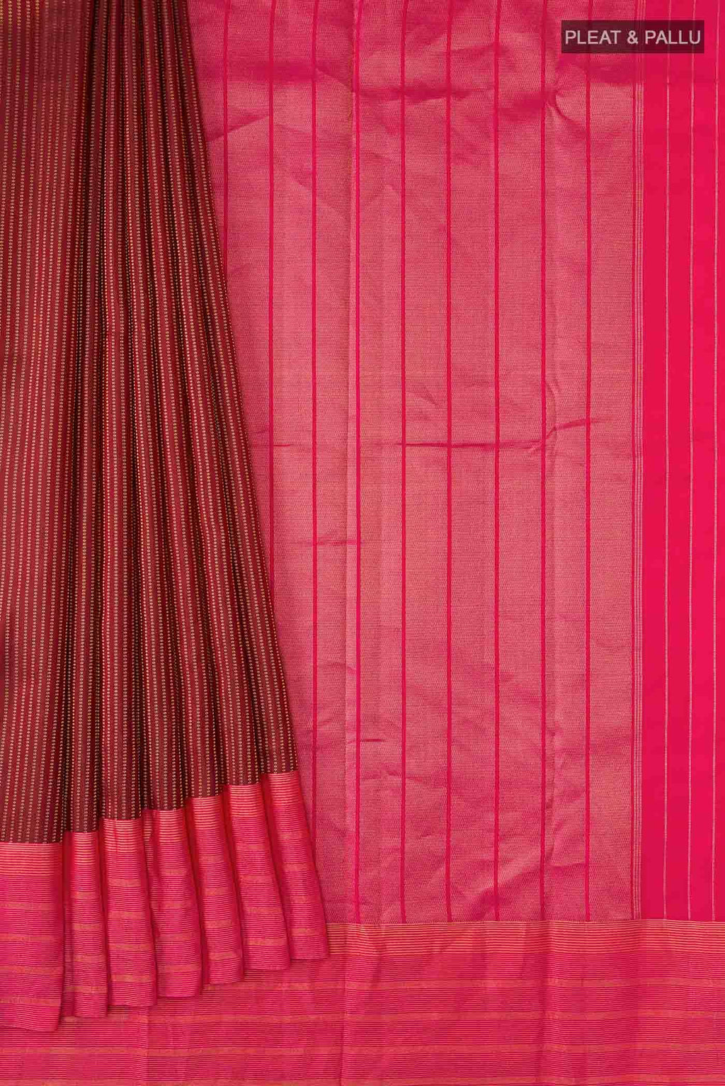 Maroon Kanchipuram Silk Saree