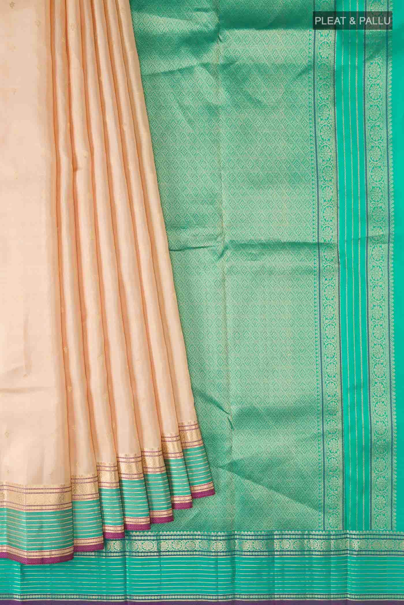 Sandal Kanchipuram Silk Saree