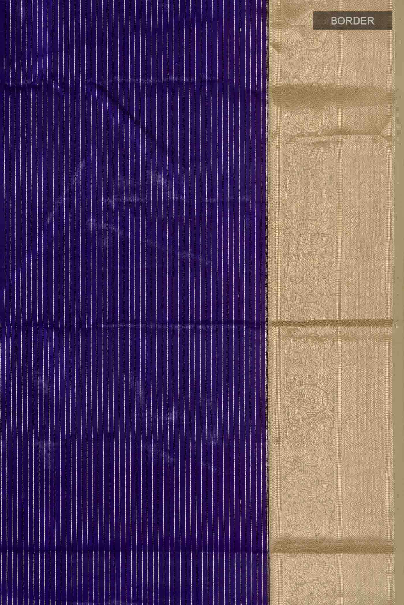Blue Kanchipuram Silk Saree