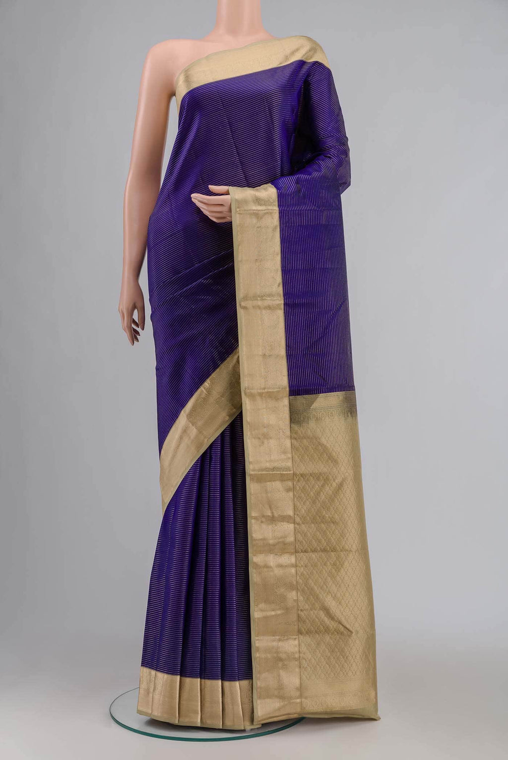 Blue Kanchipuram Silk Saree