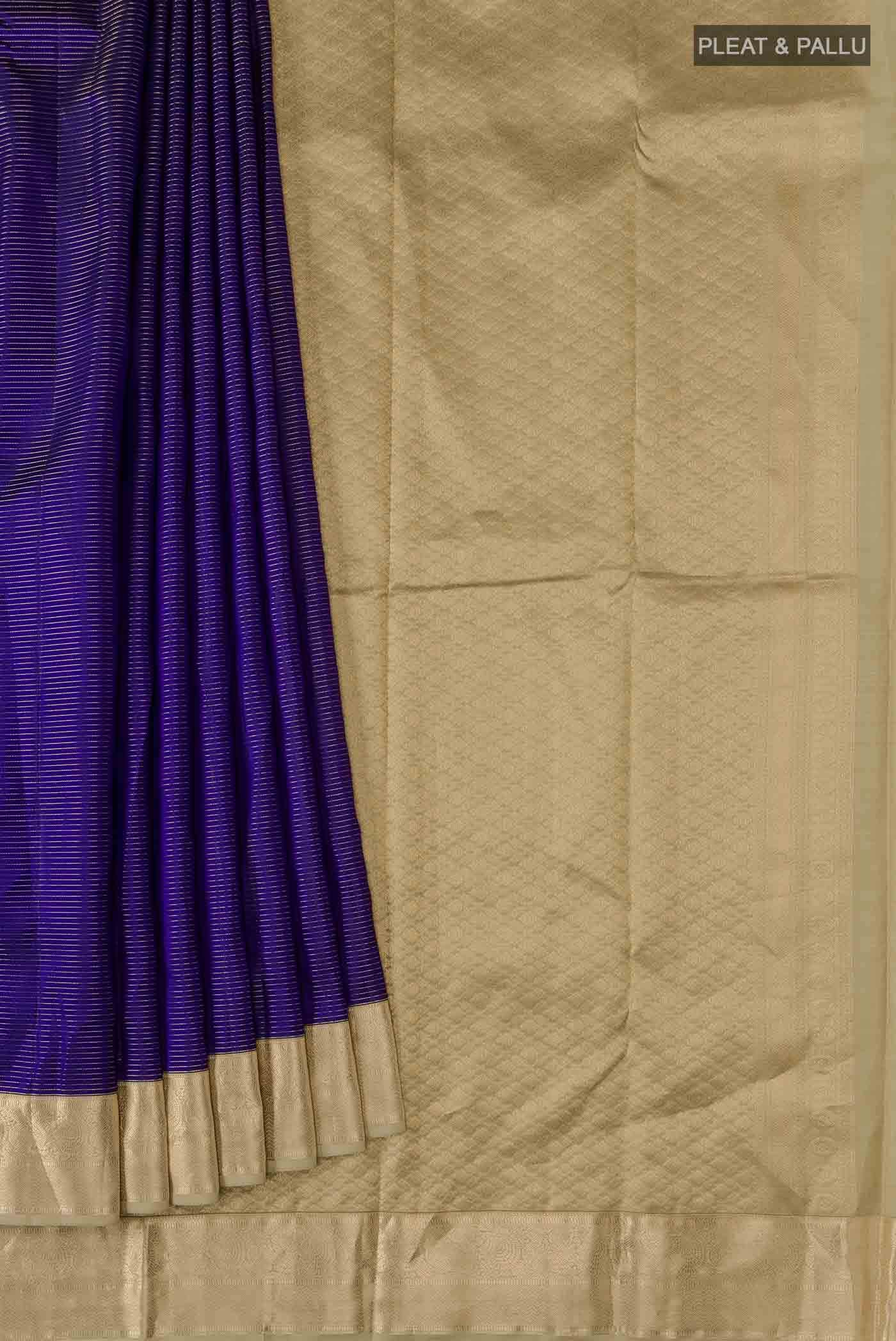 Blue Kanchipuram Silk Saree