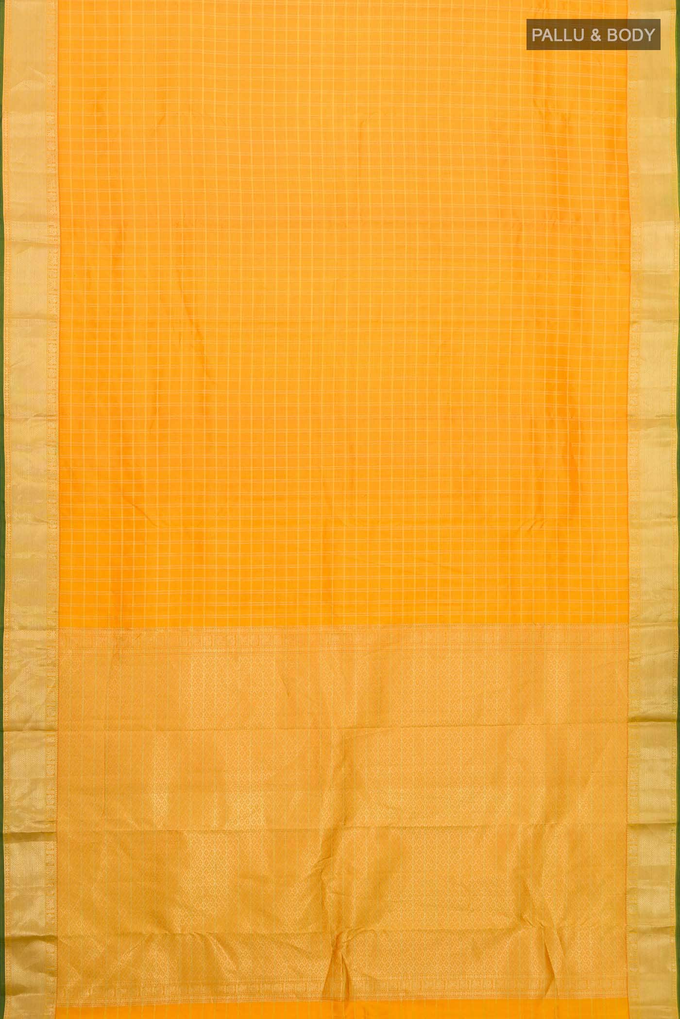 Orange Kanchipuram Silk Saree