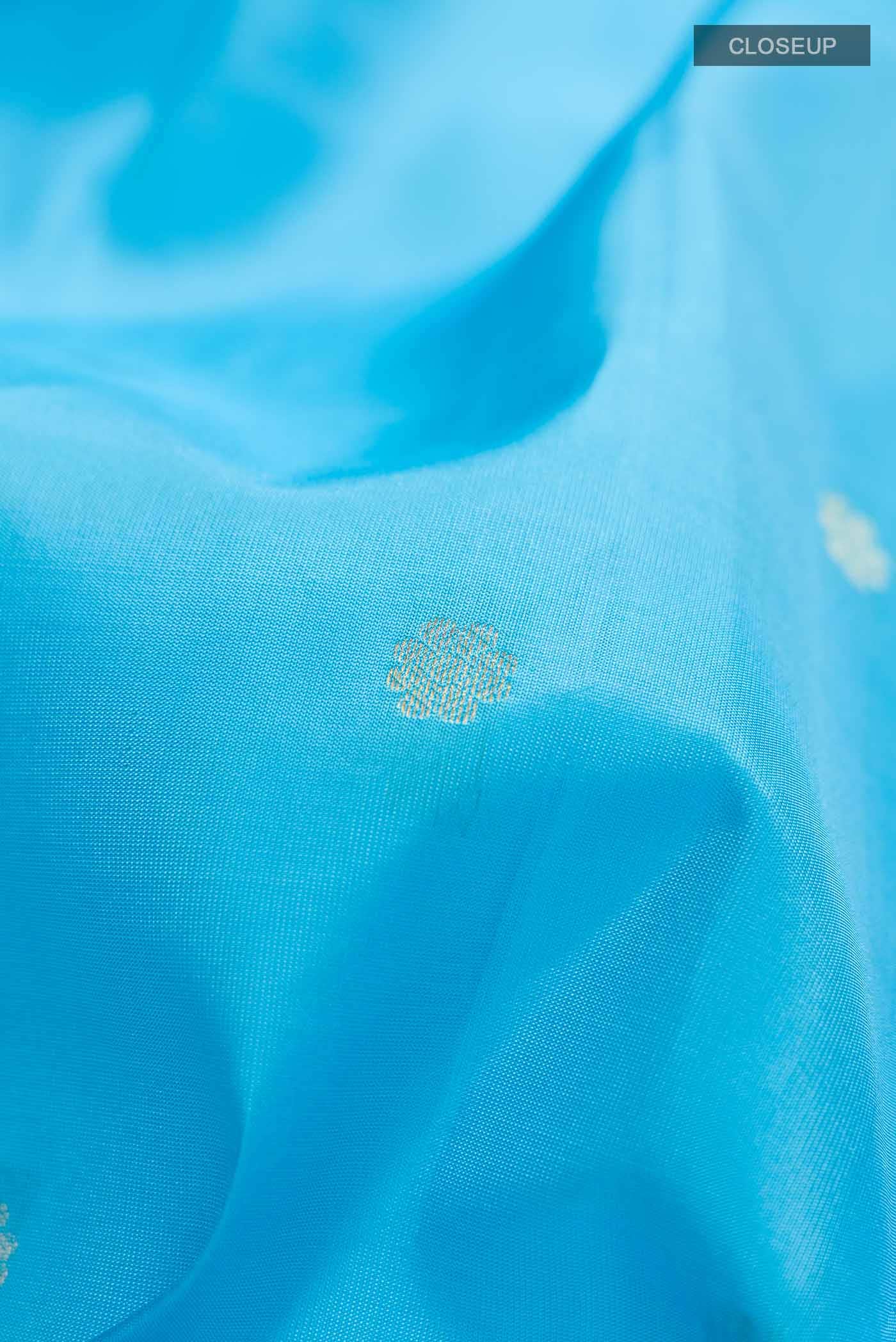 Blue Kanchipuram Silk Saree