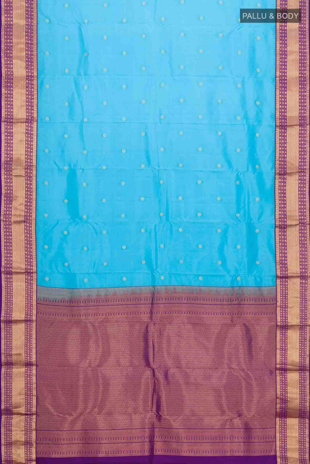 Blue Kanchipuram Silk Saree