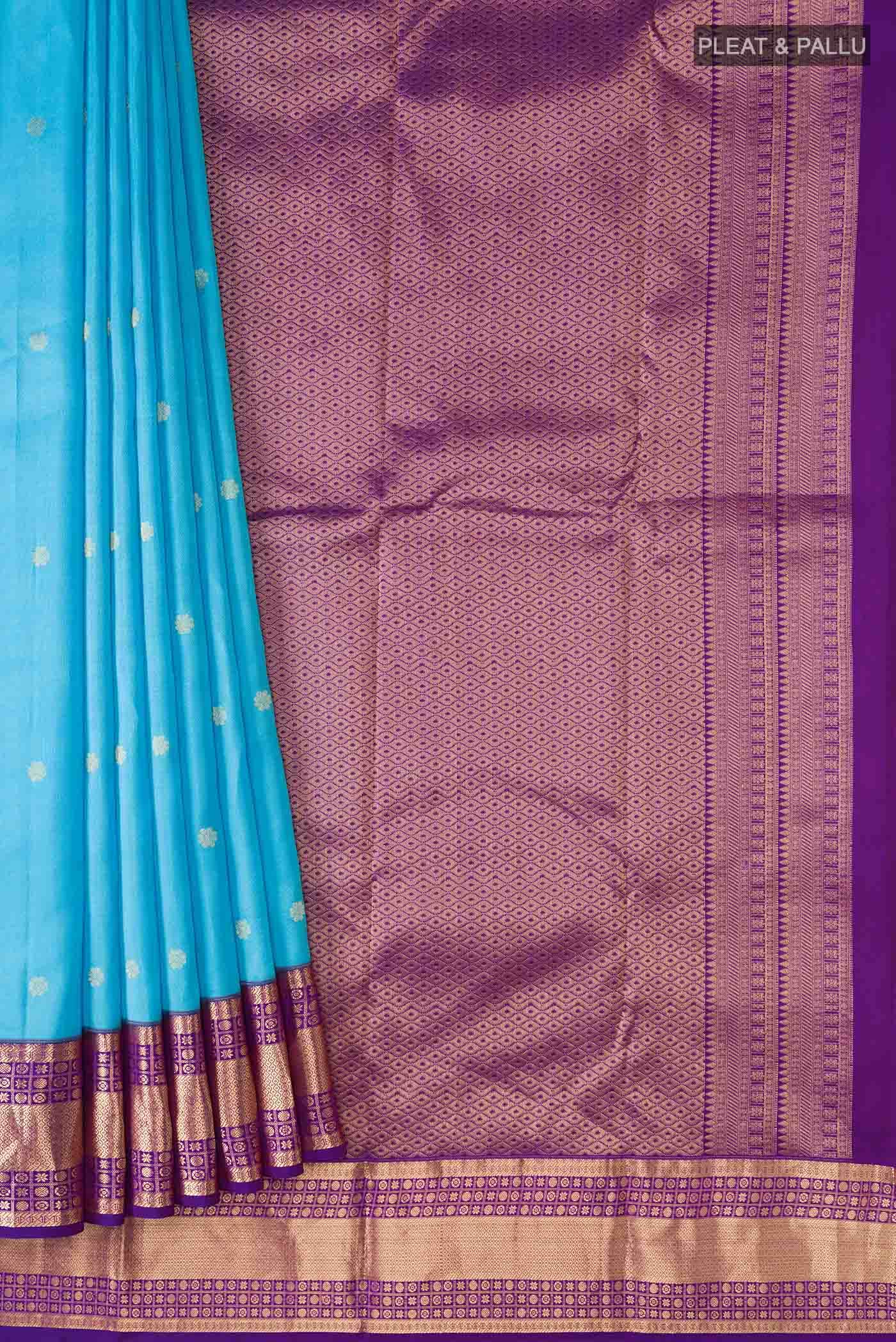 Blue Kanchipuram Silk Saree
