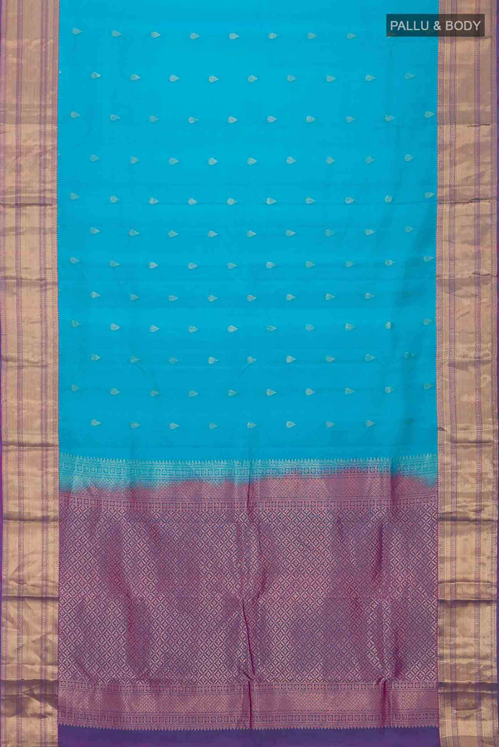 Blue Kanchipuram Silk Saree