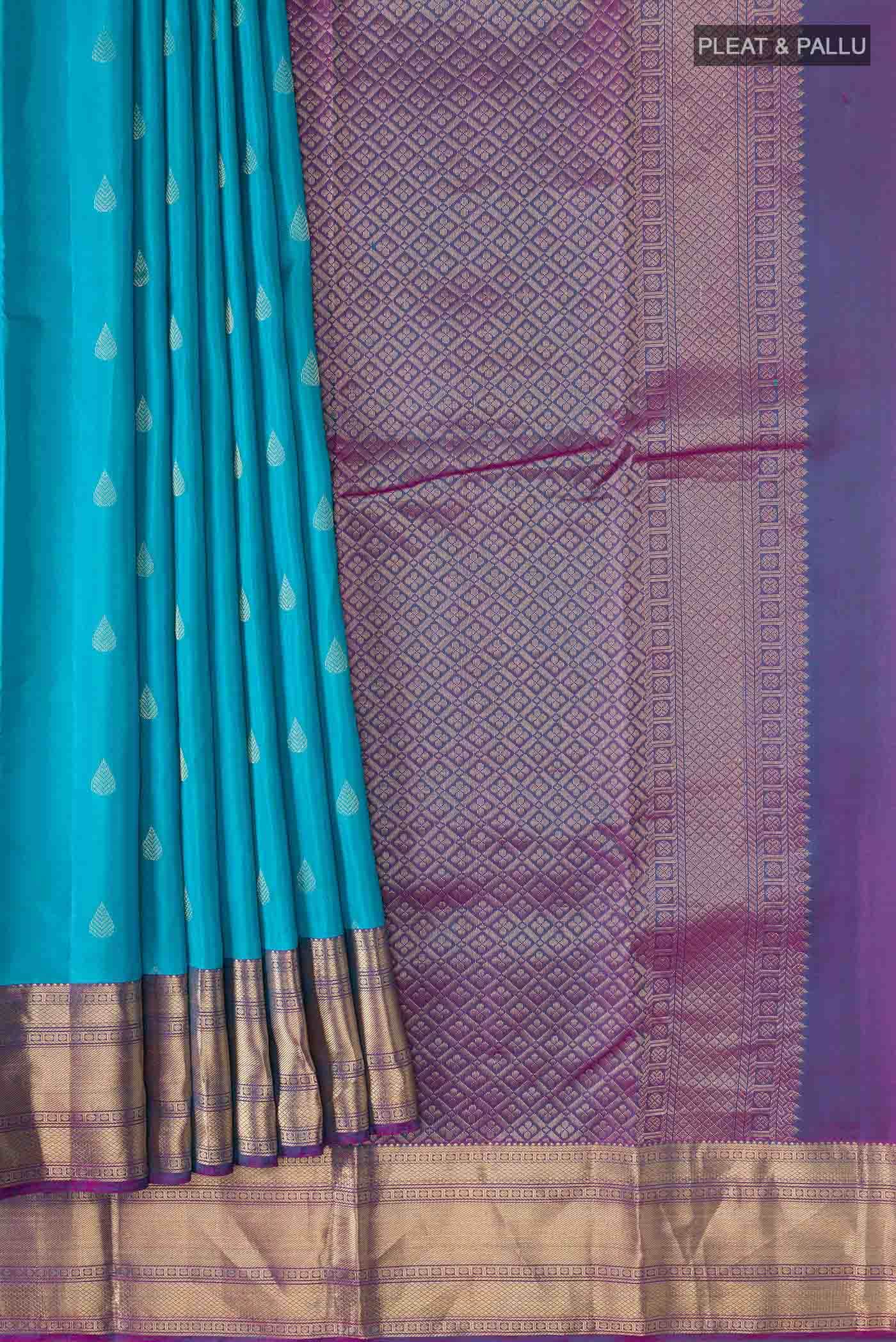 Blue Kanchipuram Silk Saree