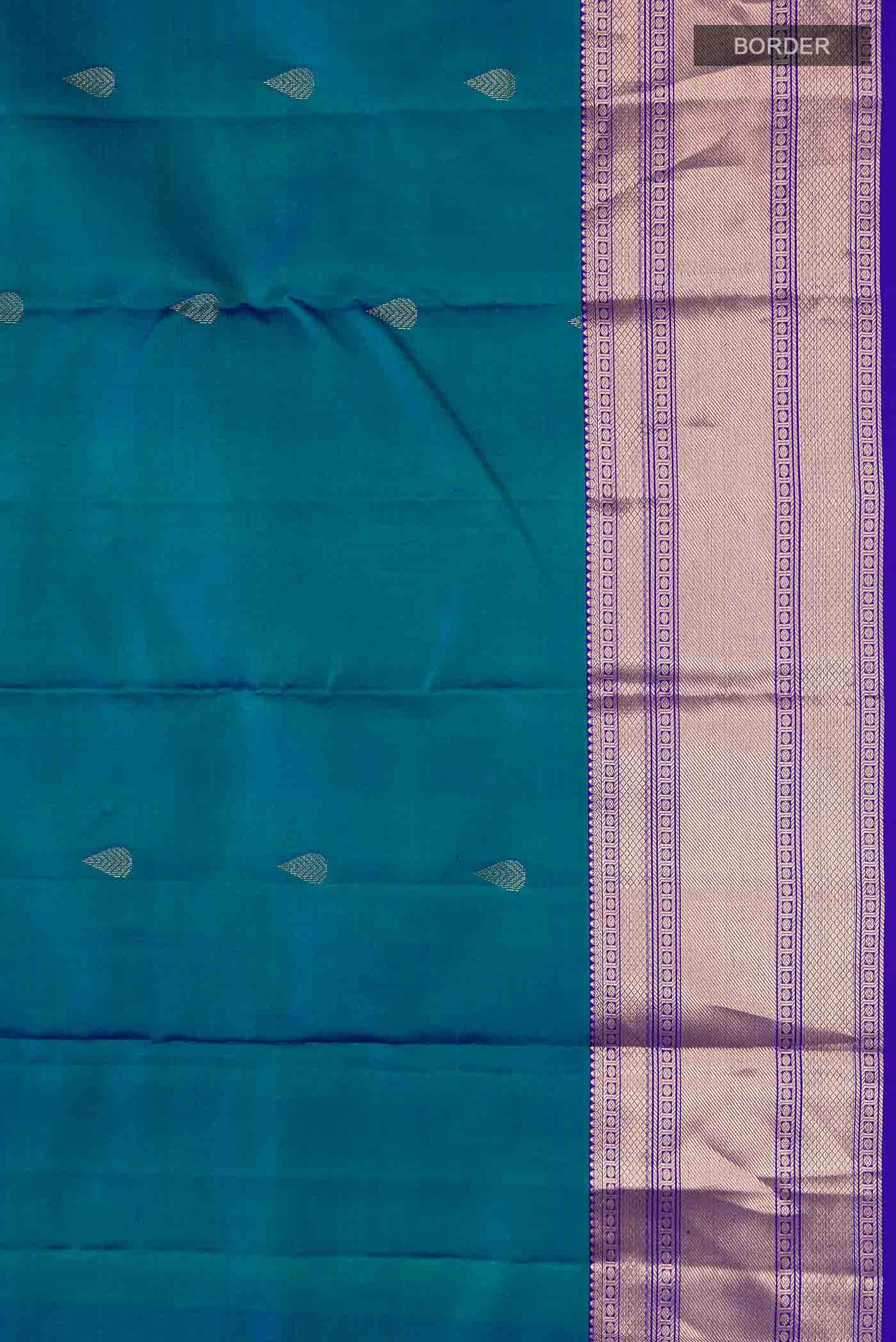 Blue Kanchipuram Silk Saree