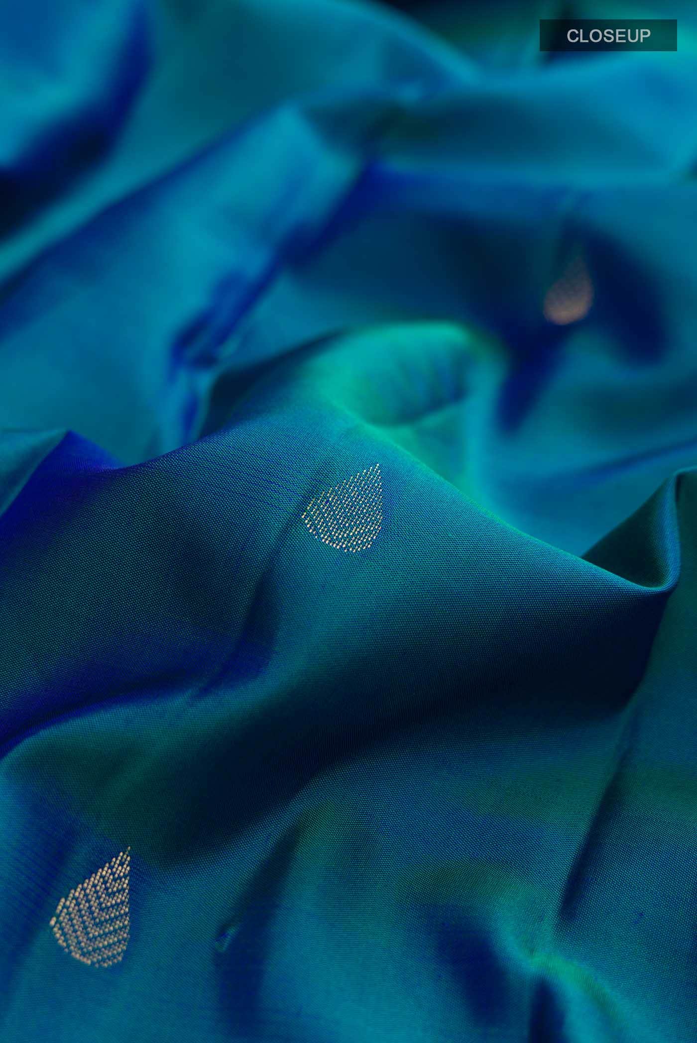 Blue Kanchipuram Silk Saree