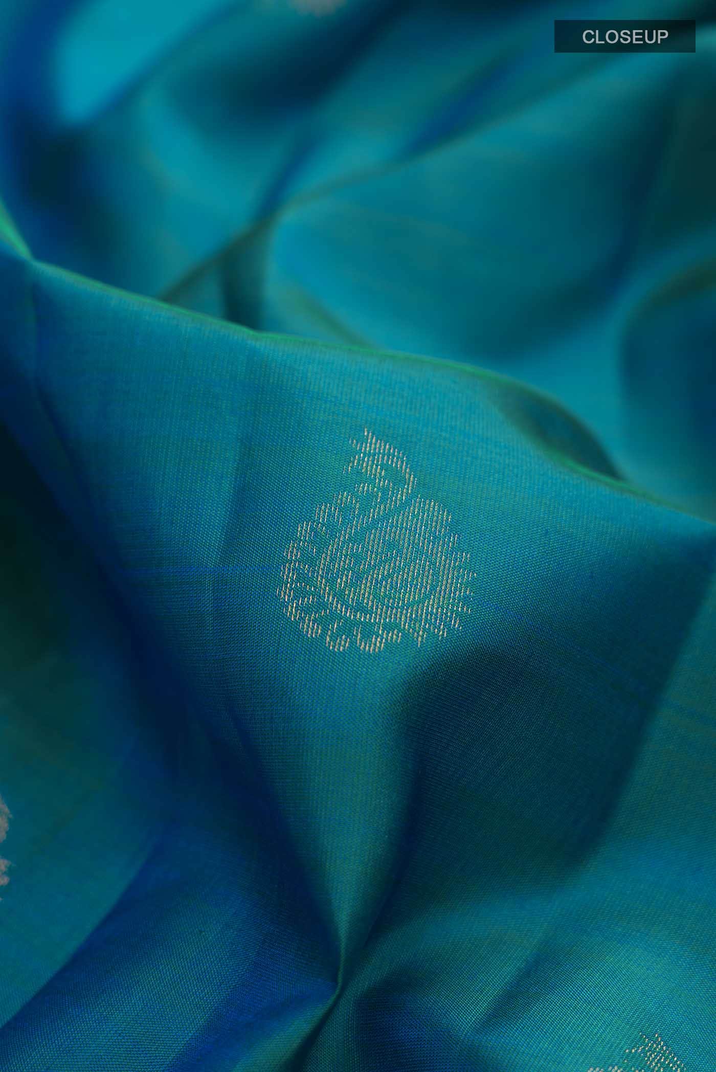 Blue Kanchipuram Silk Saree