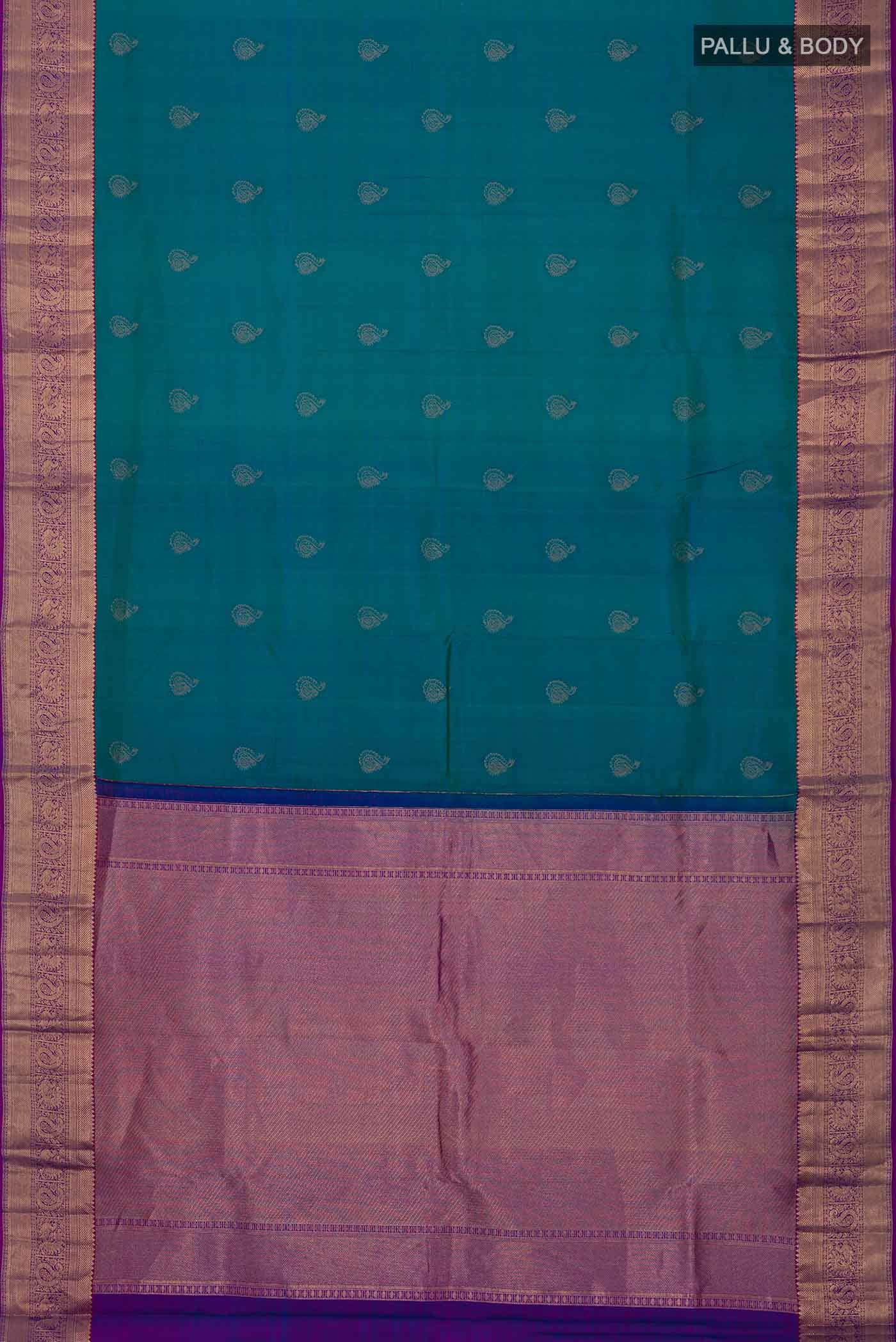 Blue Kanchipuram Silk Saree