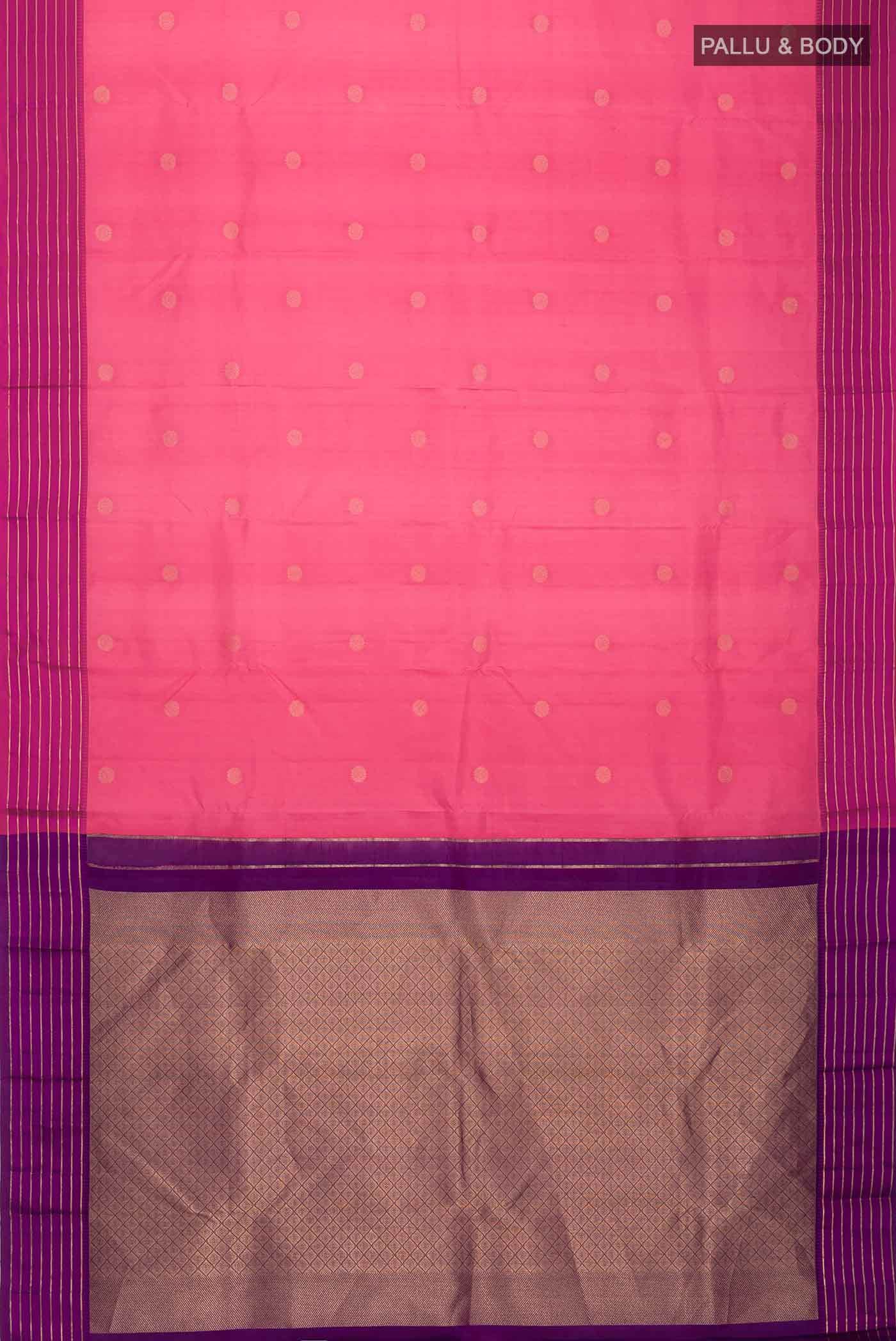 Pink Kanchipuram Silk Saree