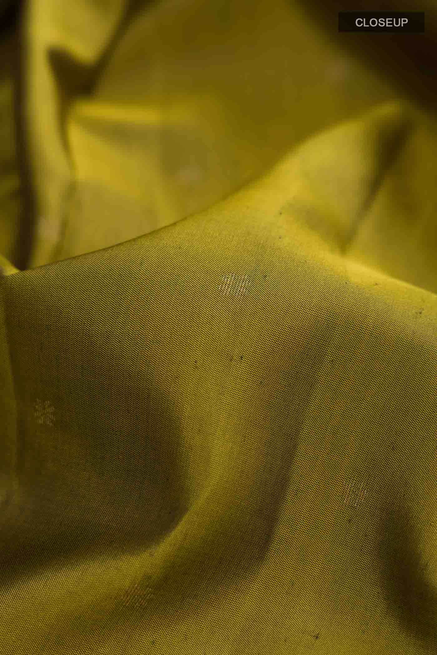 Mehandi Green Kanchipuram Silk Saree