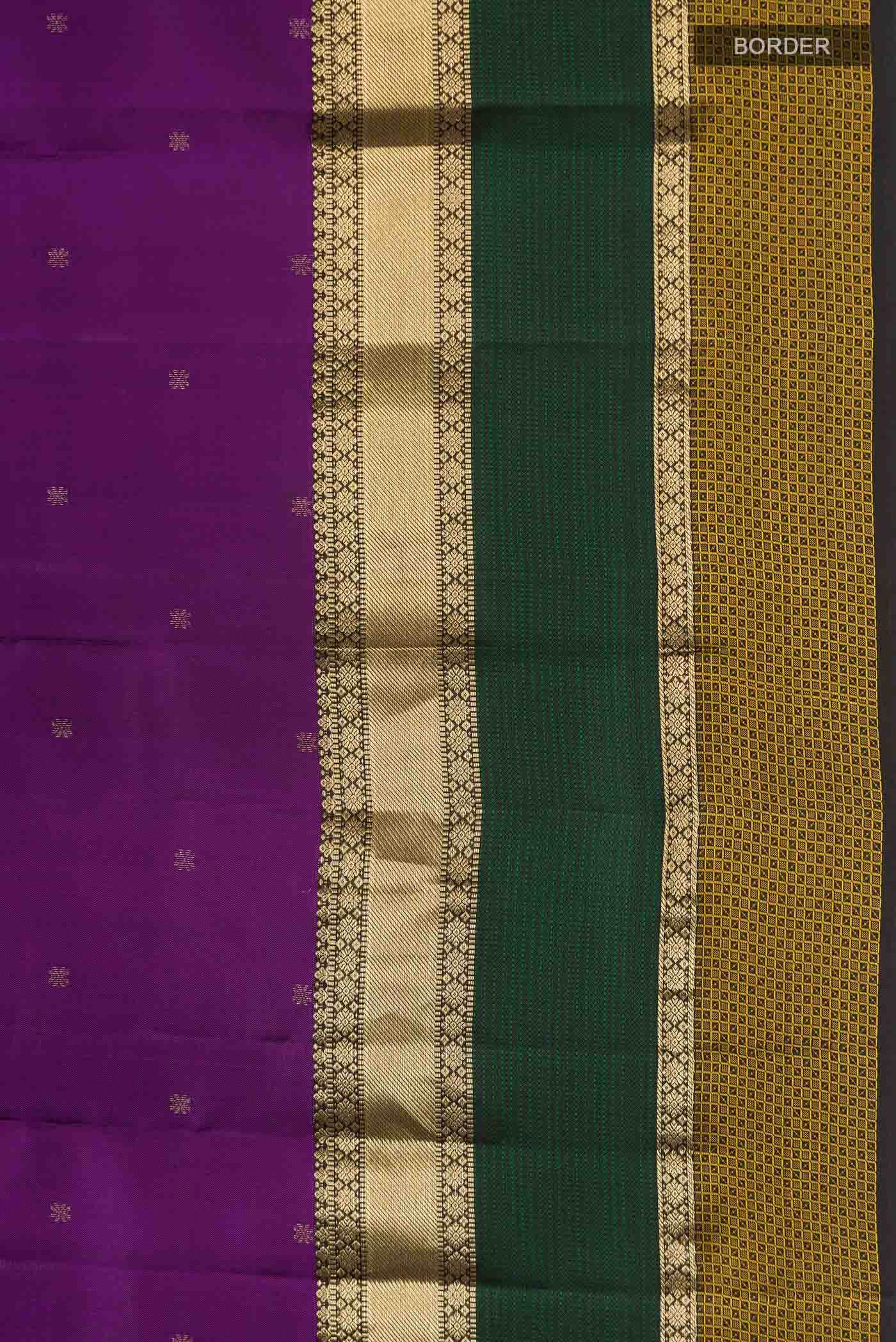 Violet Kanchipuram Silk Saree