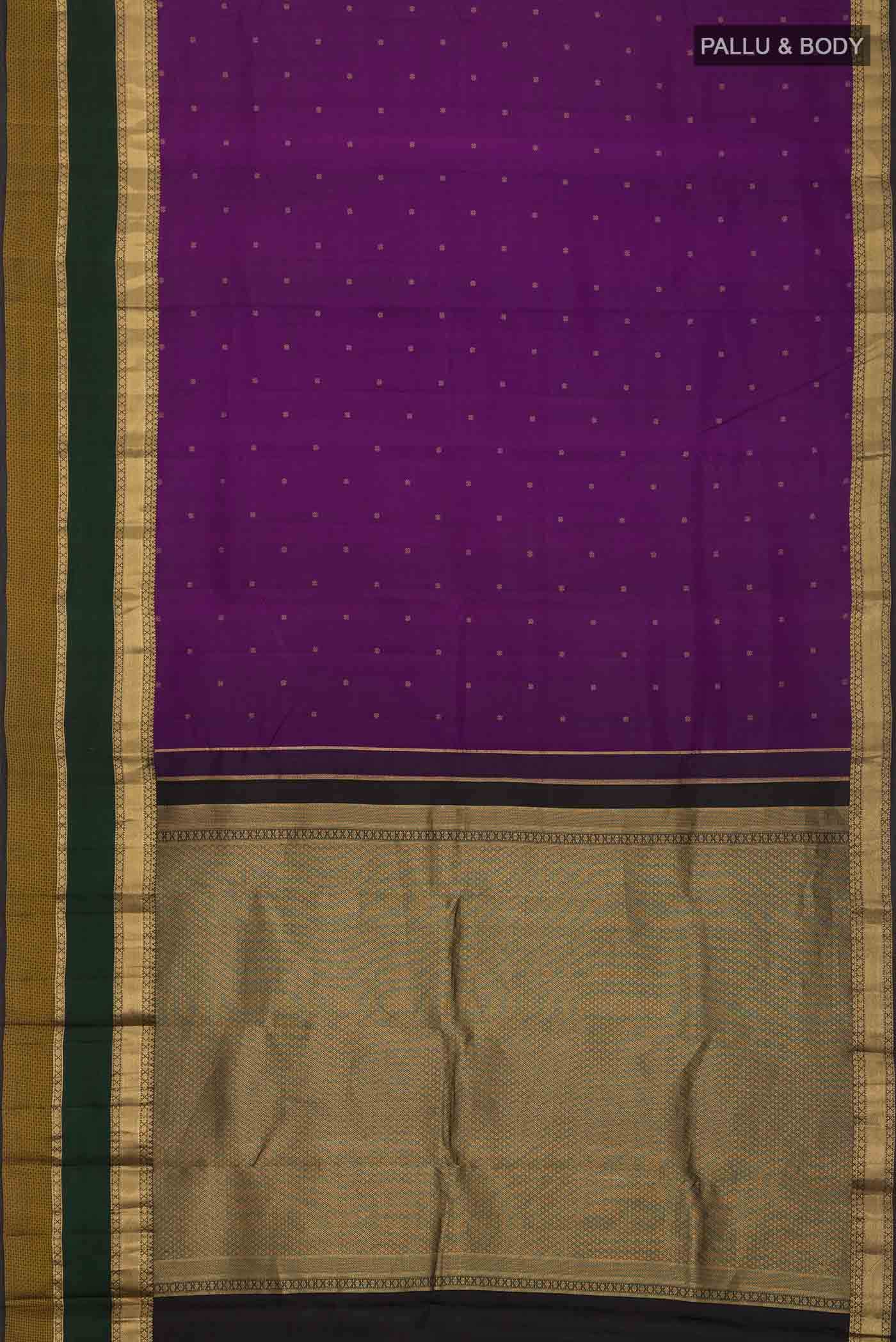 Violet Kanchipuram Silk Saree